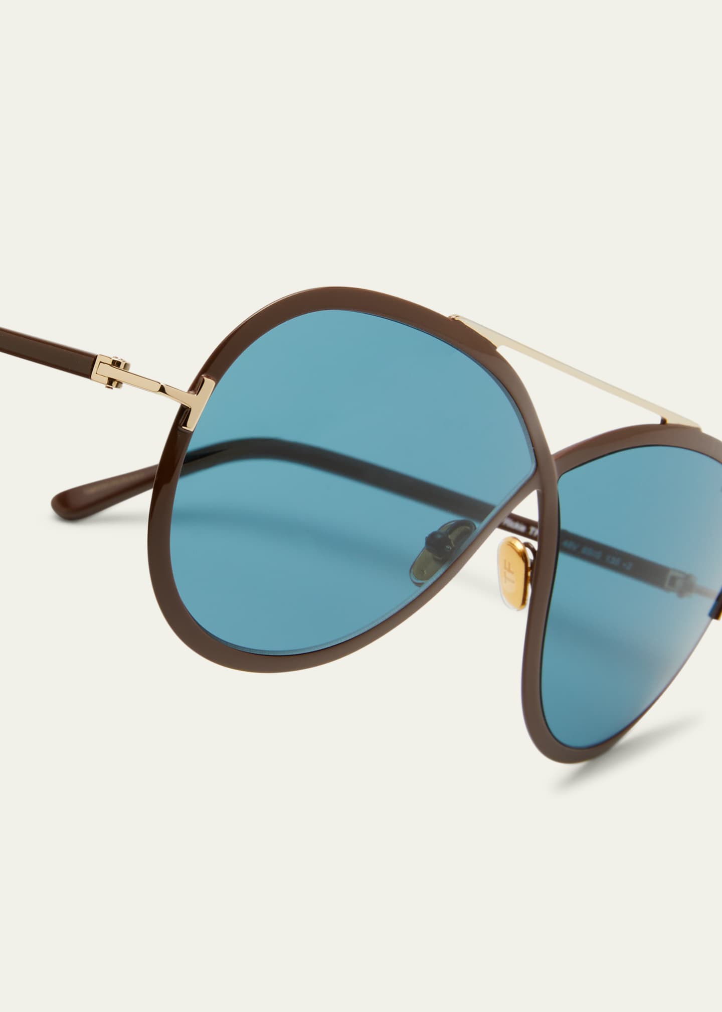 tom ford rick 62mm aviator sunglasses