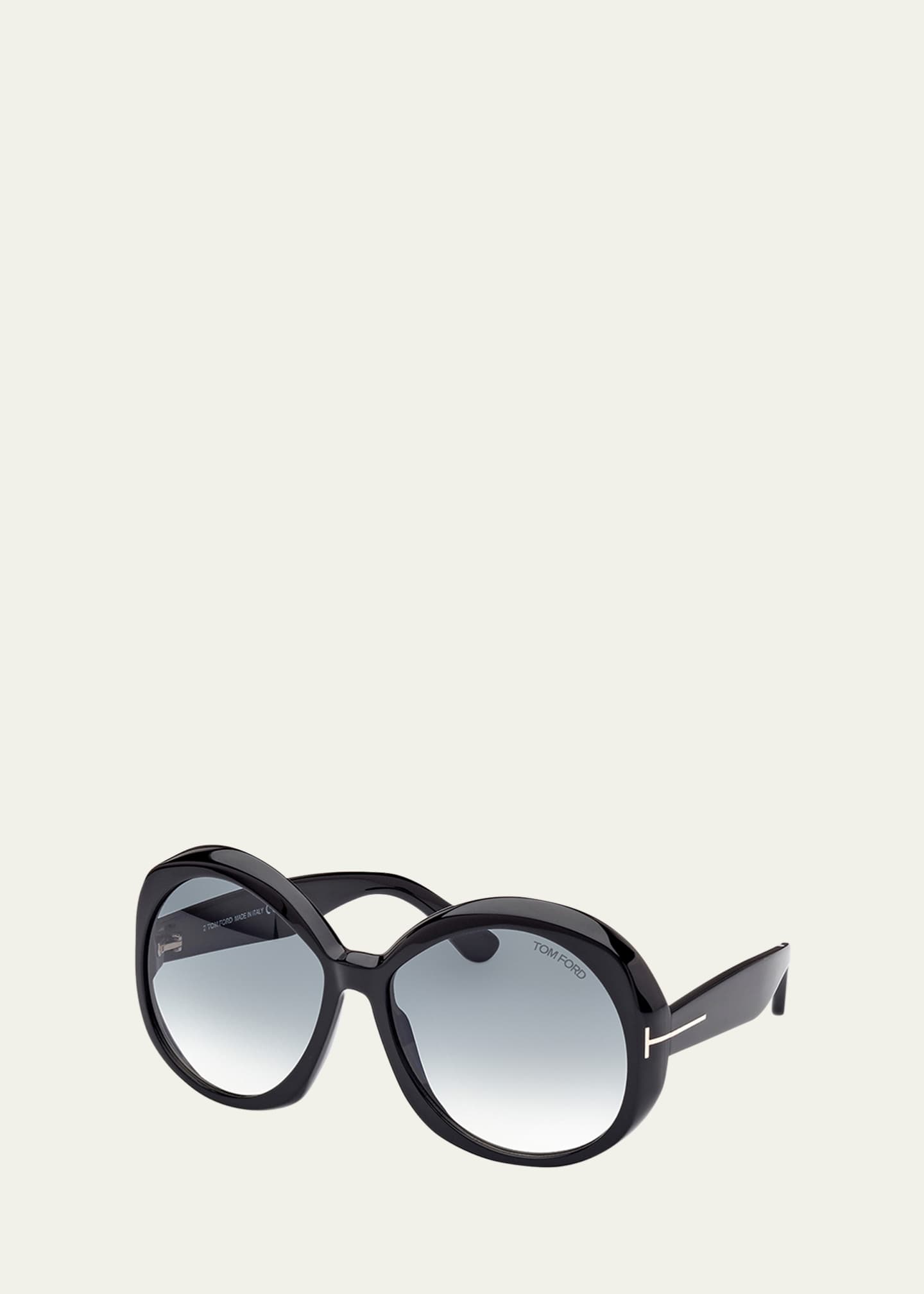 TOM FORD Annabelle Round Acetate Sunglasses - Bergdorf Goodman