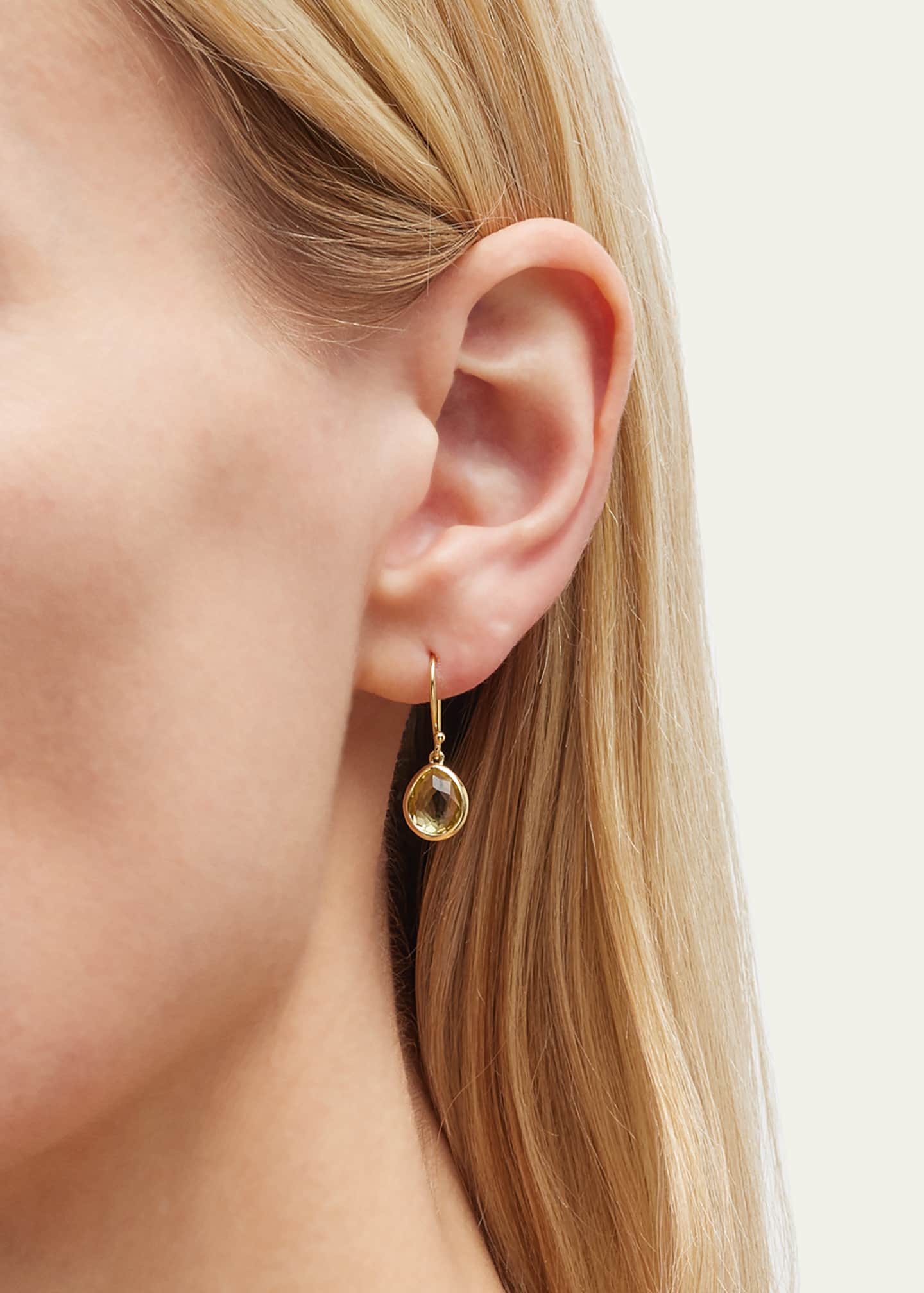 Ippolita 18K Rock Candy Teeny Teardrop Earrings Image 2 of 4