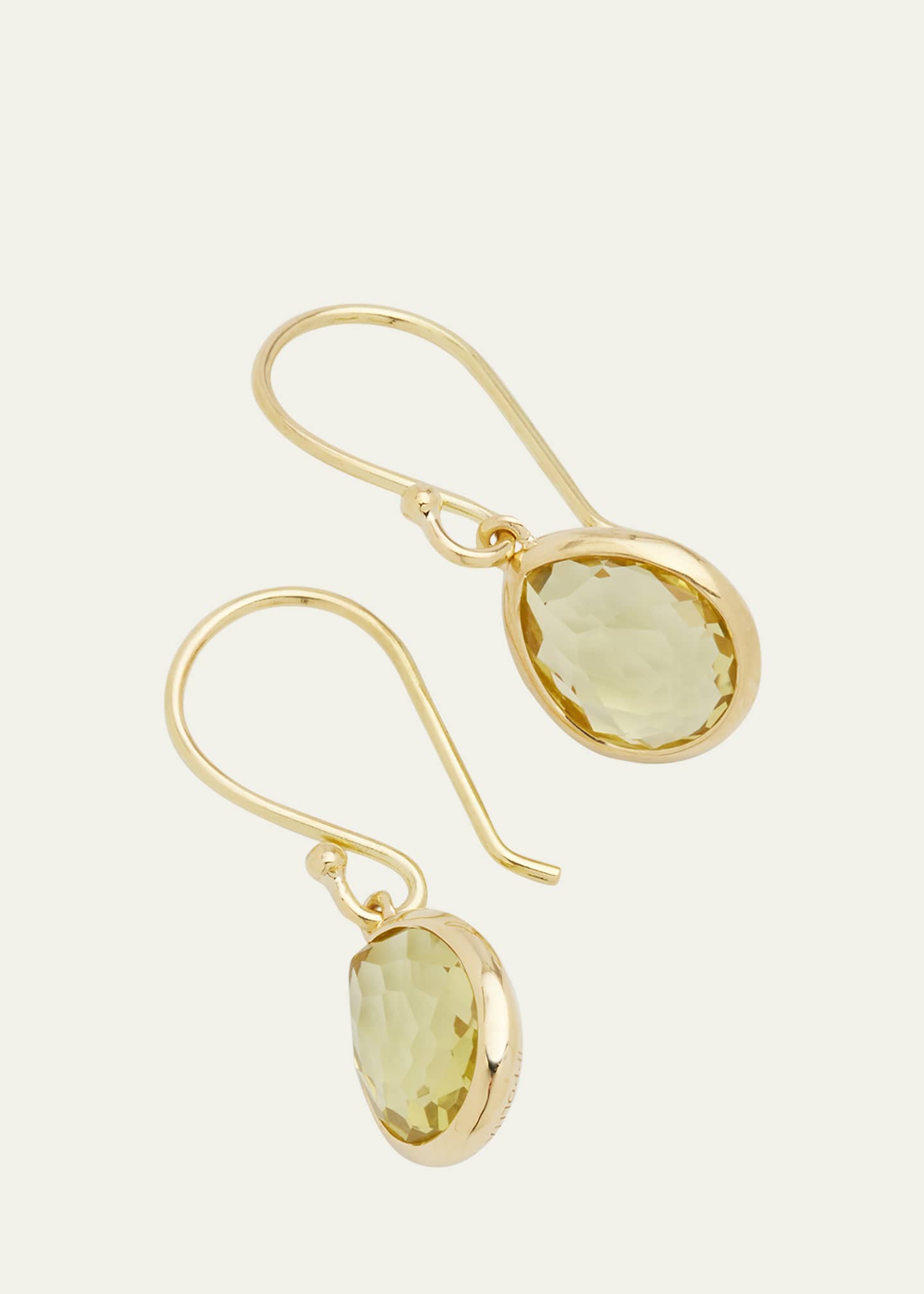 Ippolita 18K Rock Candy Teeny Teardrop Earrings Image 3 of 4