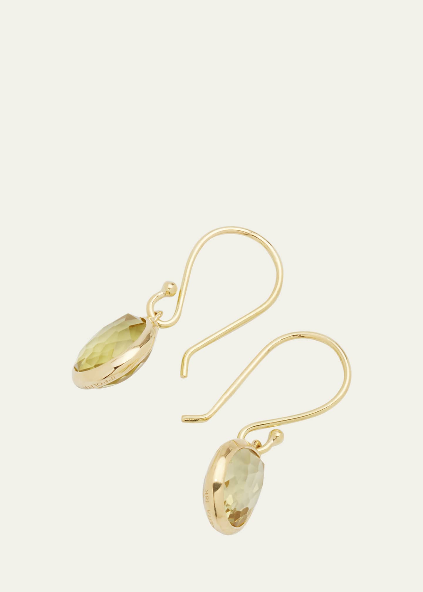 Ippolita 18K Rock Candy Teeny Teardrop Earrings Image 4 of 4
