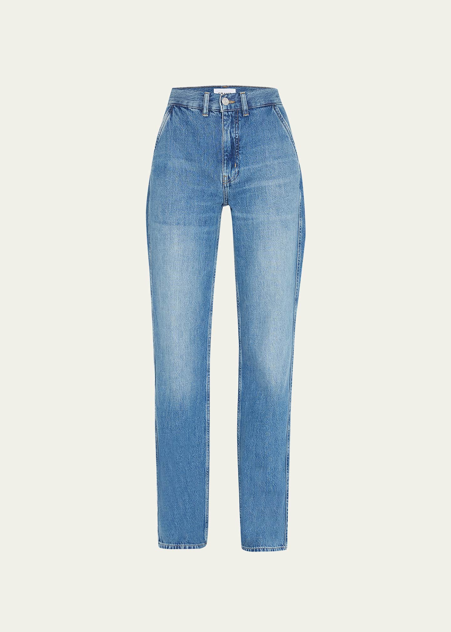 FRAME Le Jane Trouser HighRise Straight Jeans Bergdorf Goodman