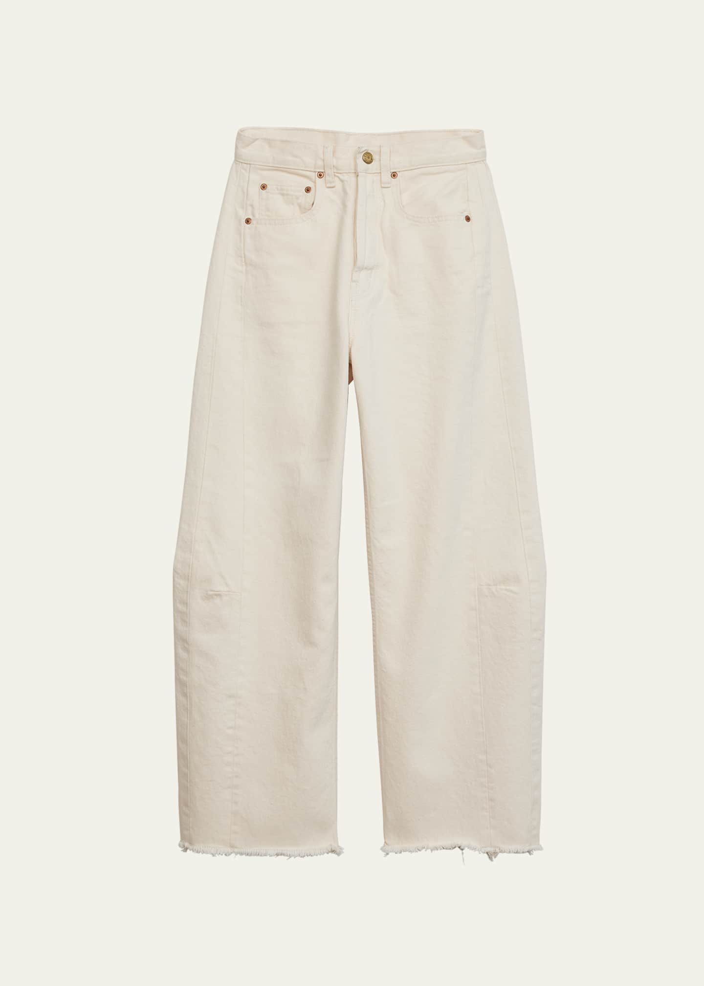 Jeans with cheap frayed sides