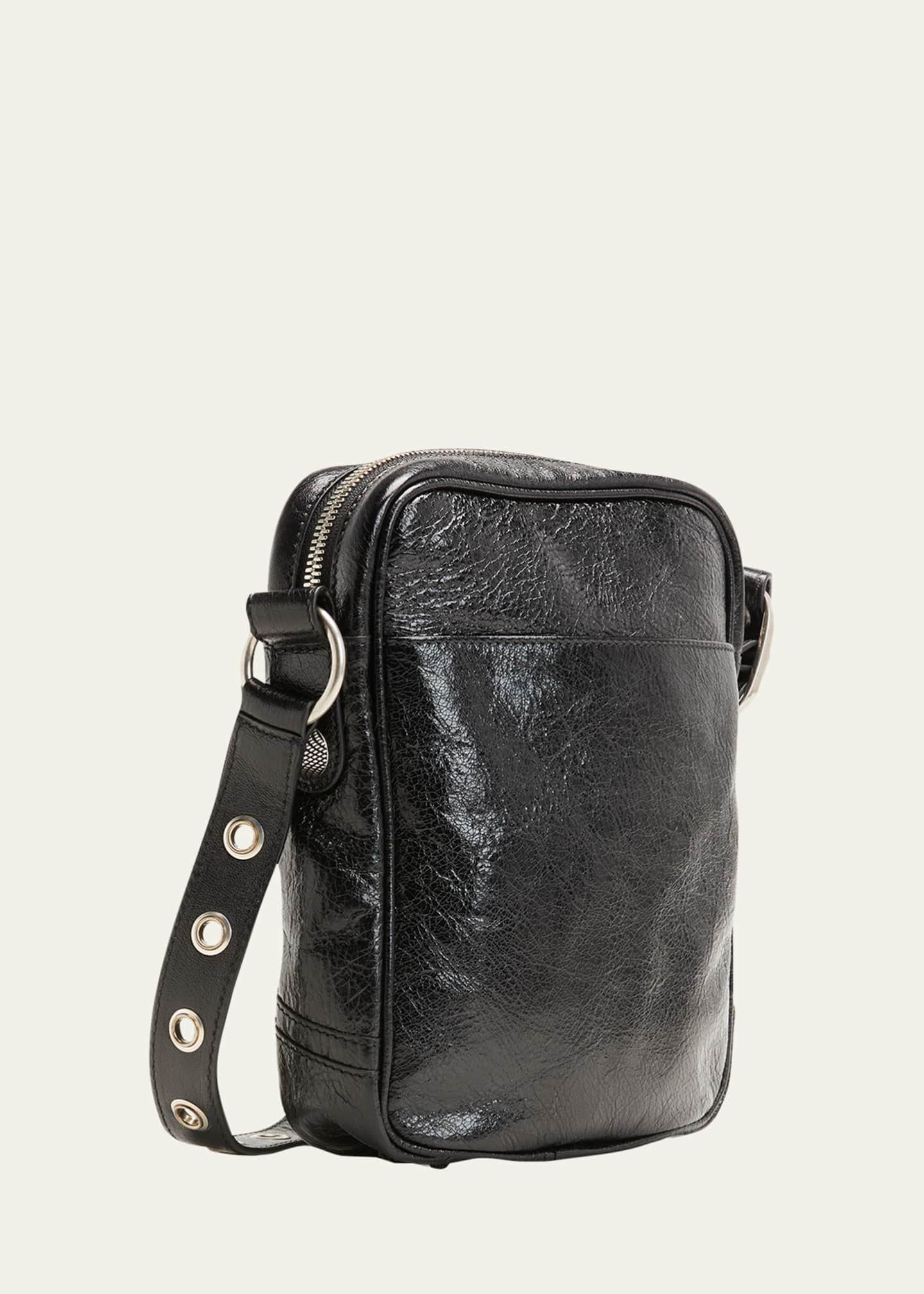 BALENCIAGA, Car Leather Crossbody Bag, Men