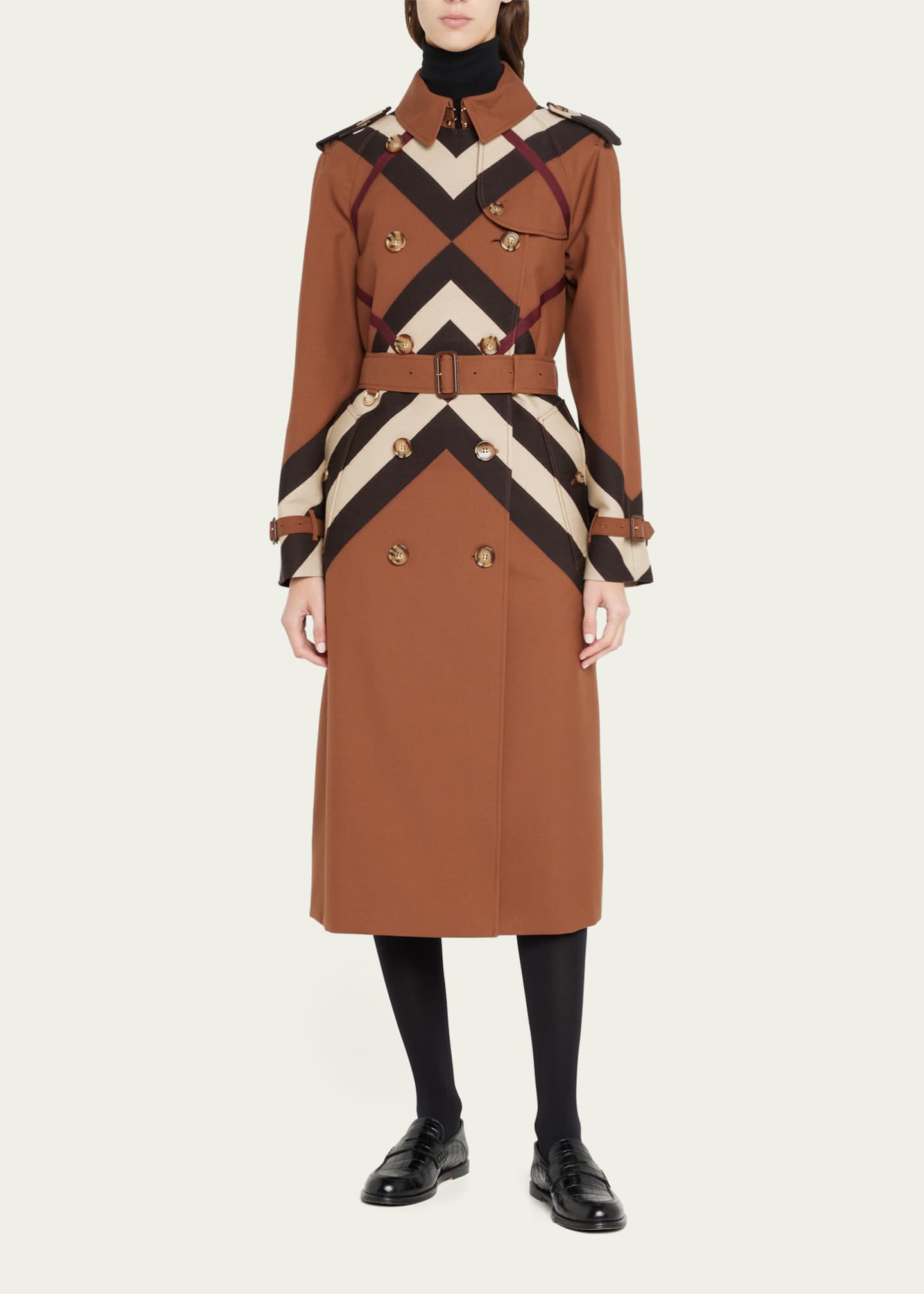 Burberry Waterloo Check Trench Coat Bergdorf Goodman