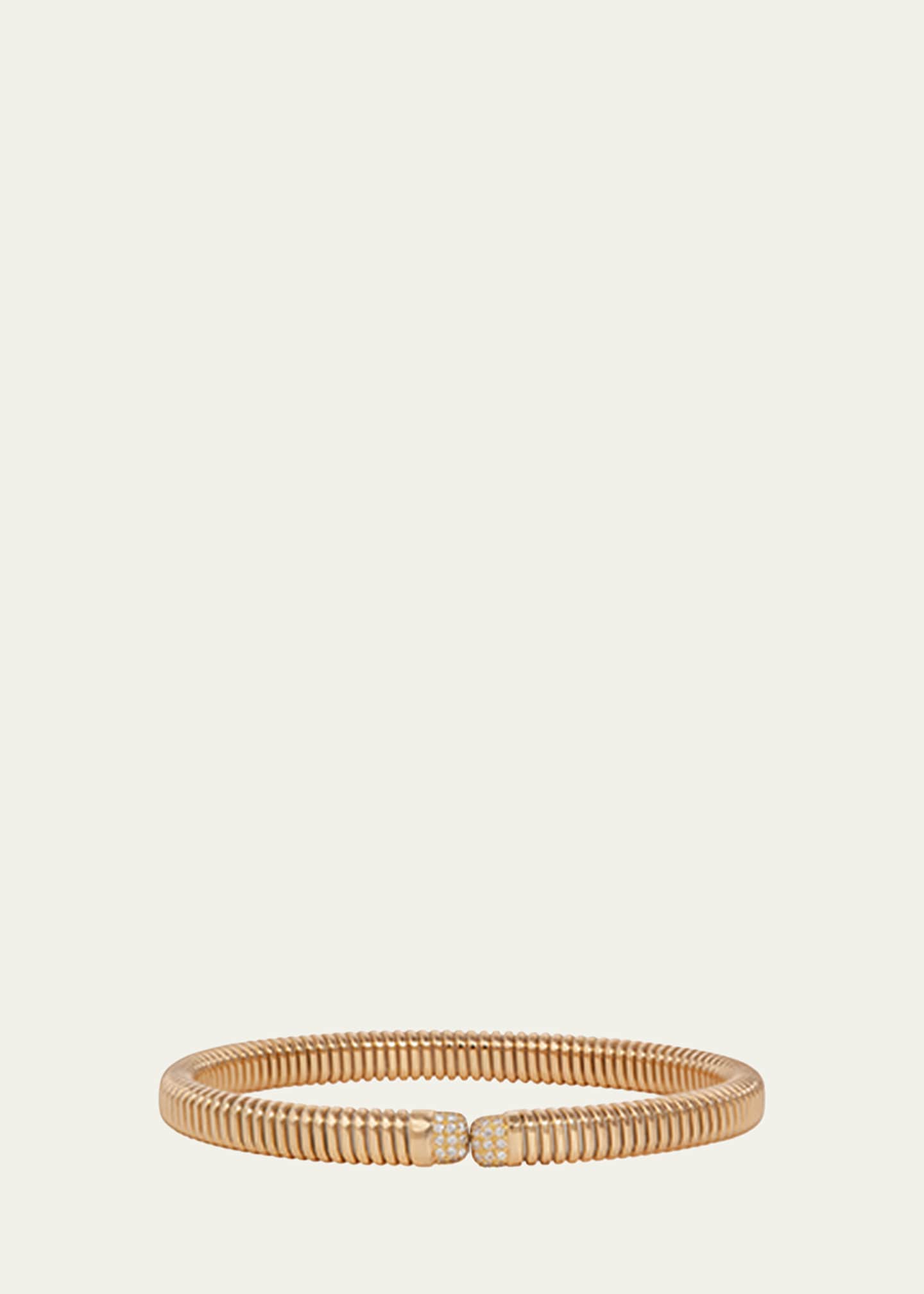 Sidney Garber 18K Yellow Gold Bettina Narrow Flex Diamond Bracelet