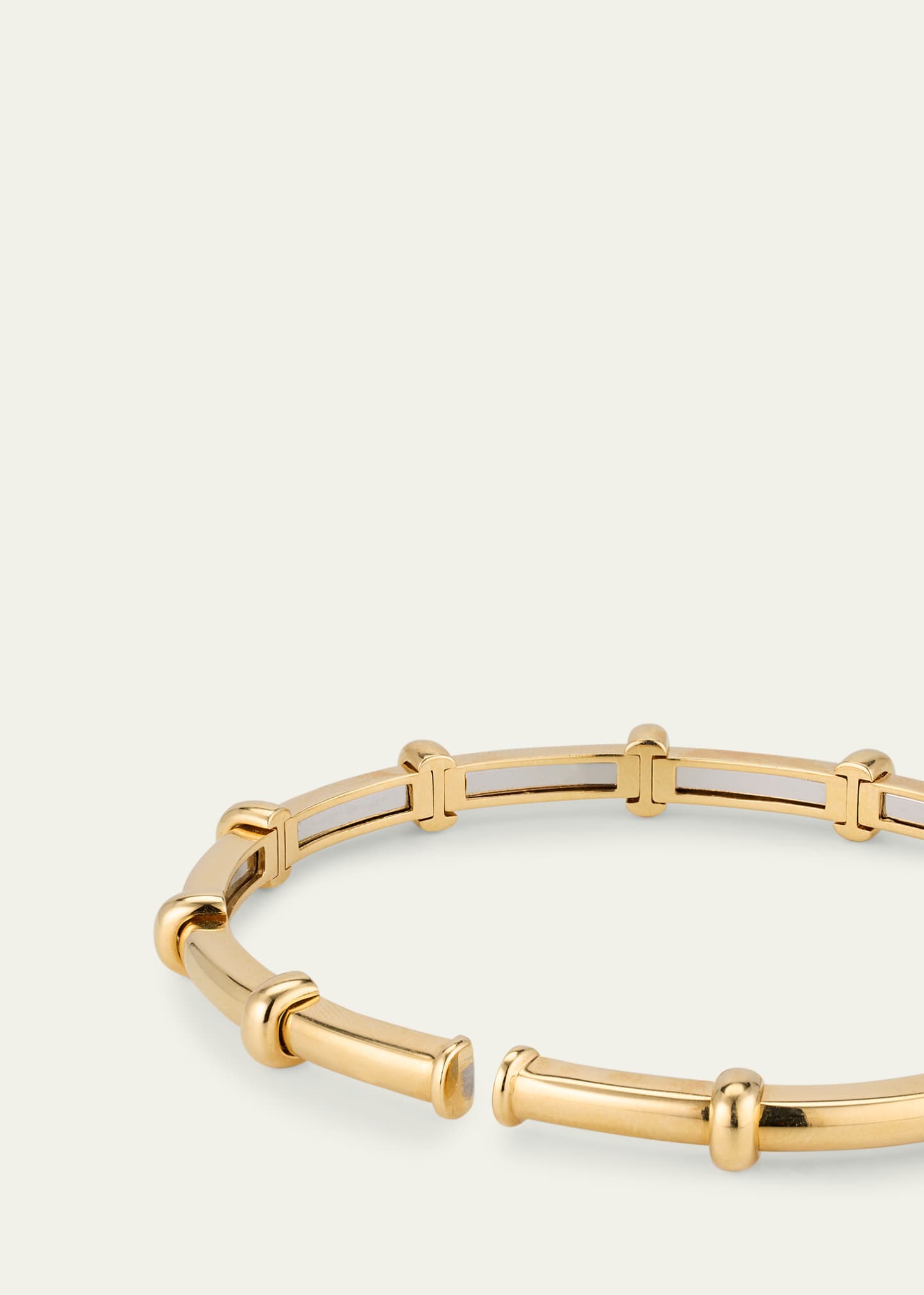 Sidney Garber 18K Yellow Gold Diamond Spring Bracelet Image 4 of 4