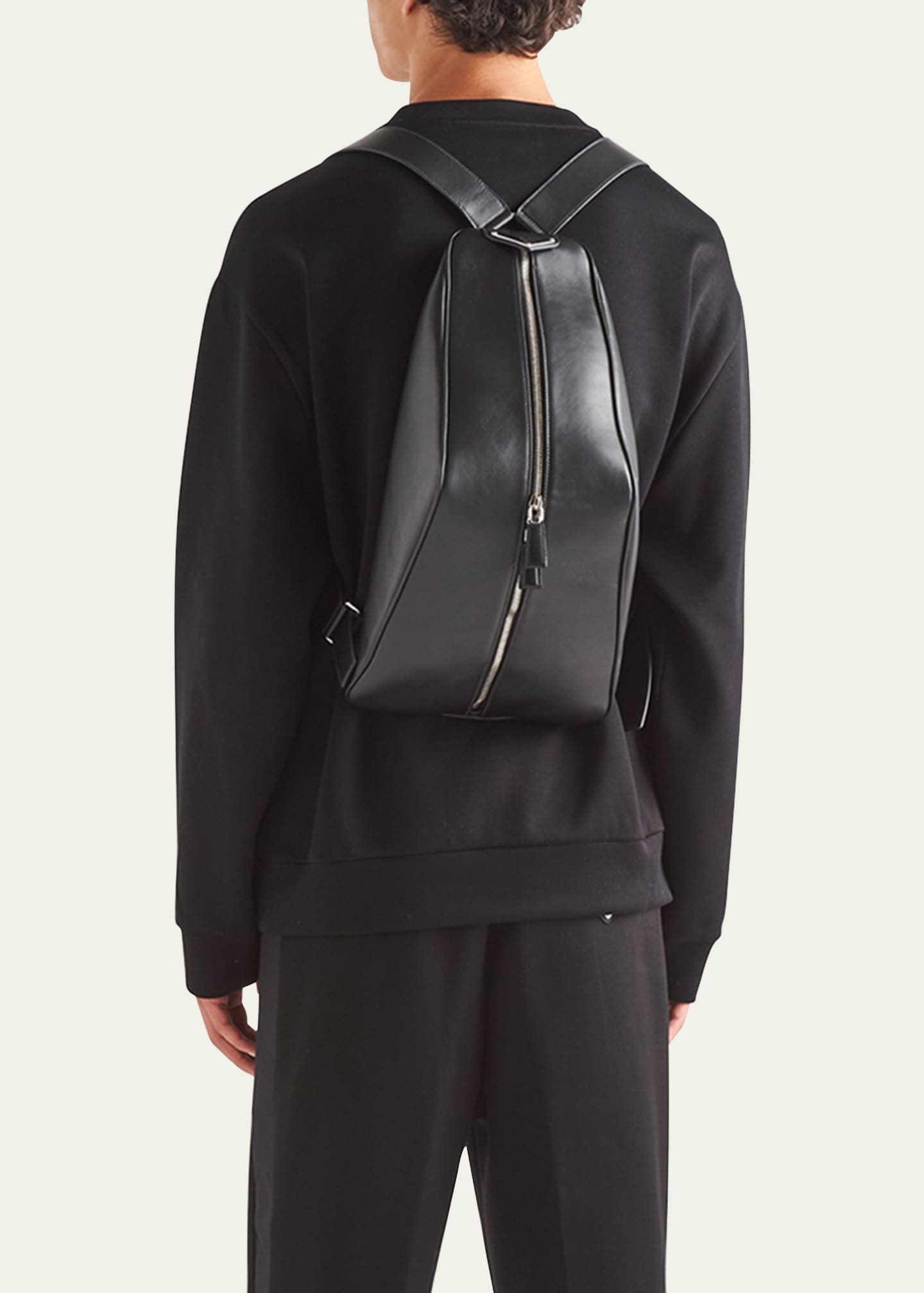 Prada Men's Tech Felpa Logo Sweatshirt Image 3 of 5