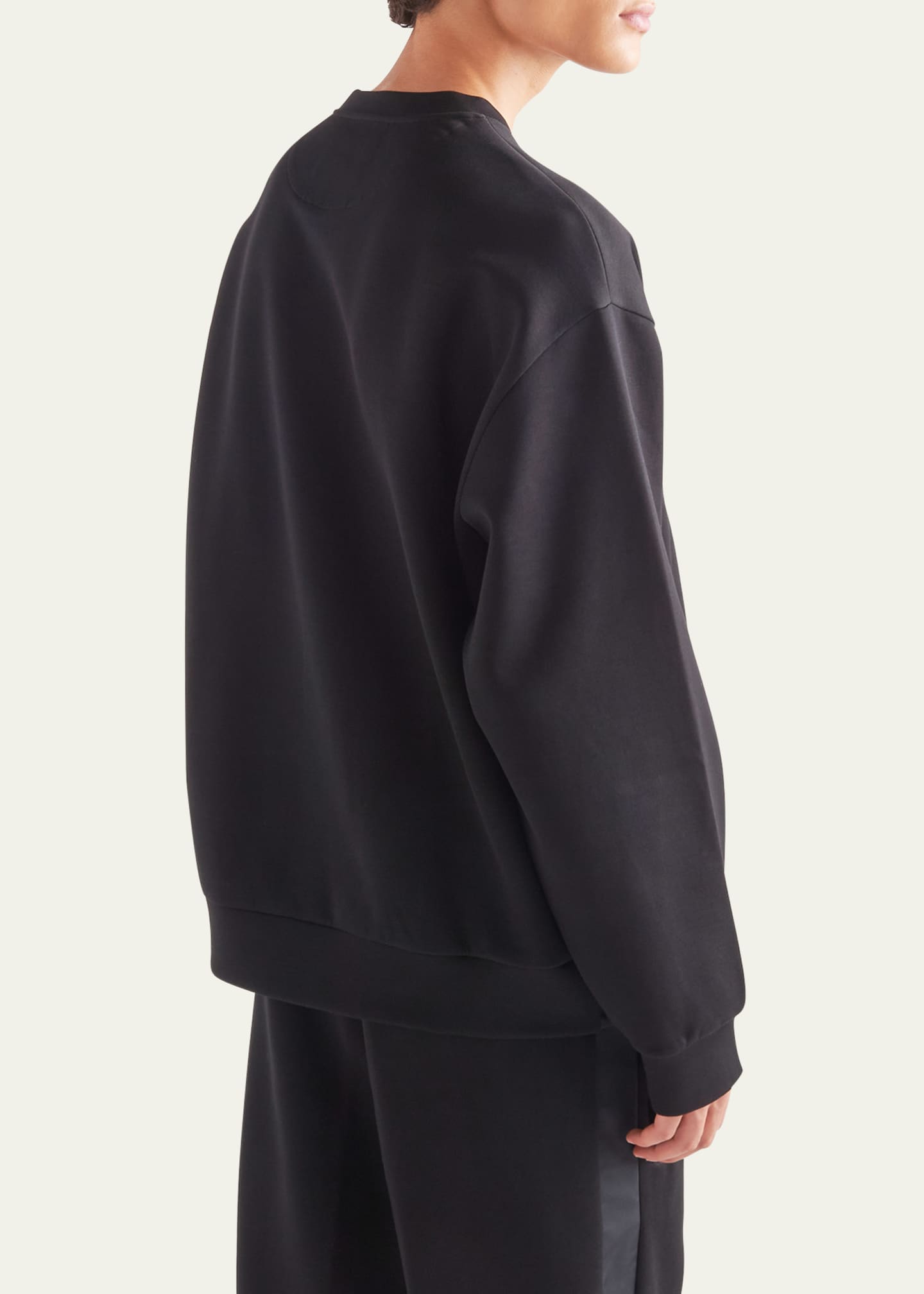Prada Men's Tech Felpa Logo Sweatshirt Image 4 of 5