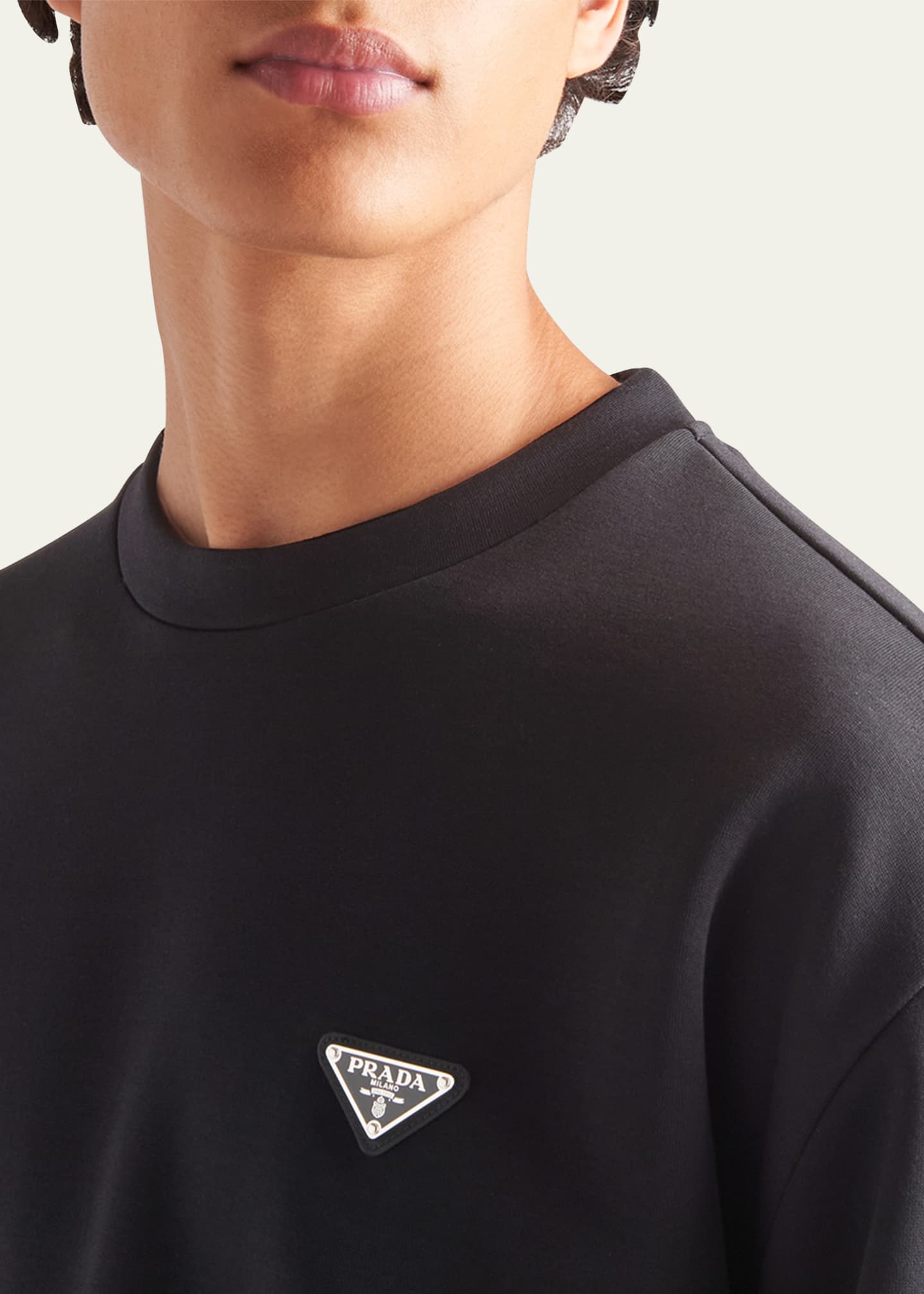 Prada Men's Tech Felpa Logo Sweatshirt Image 5 of 5