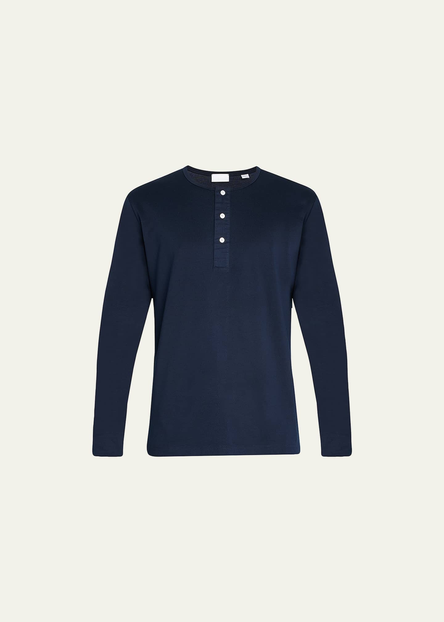Pima cotton henley sale