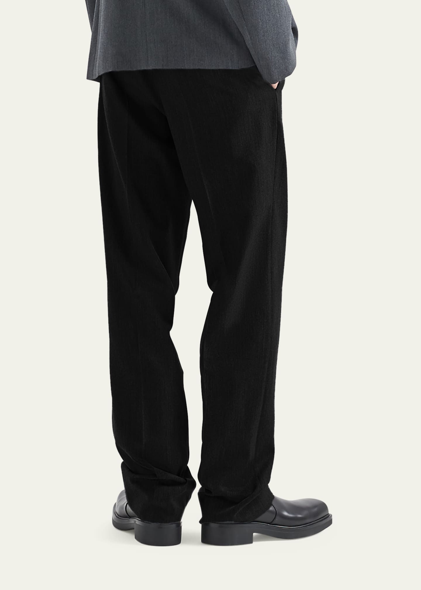 Prada Men's Wide-Leg Wool Pants - Bergdorf Goodman