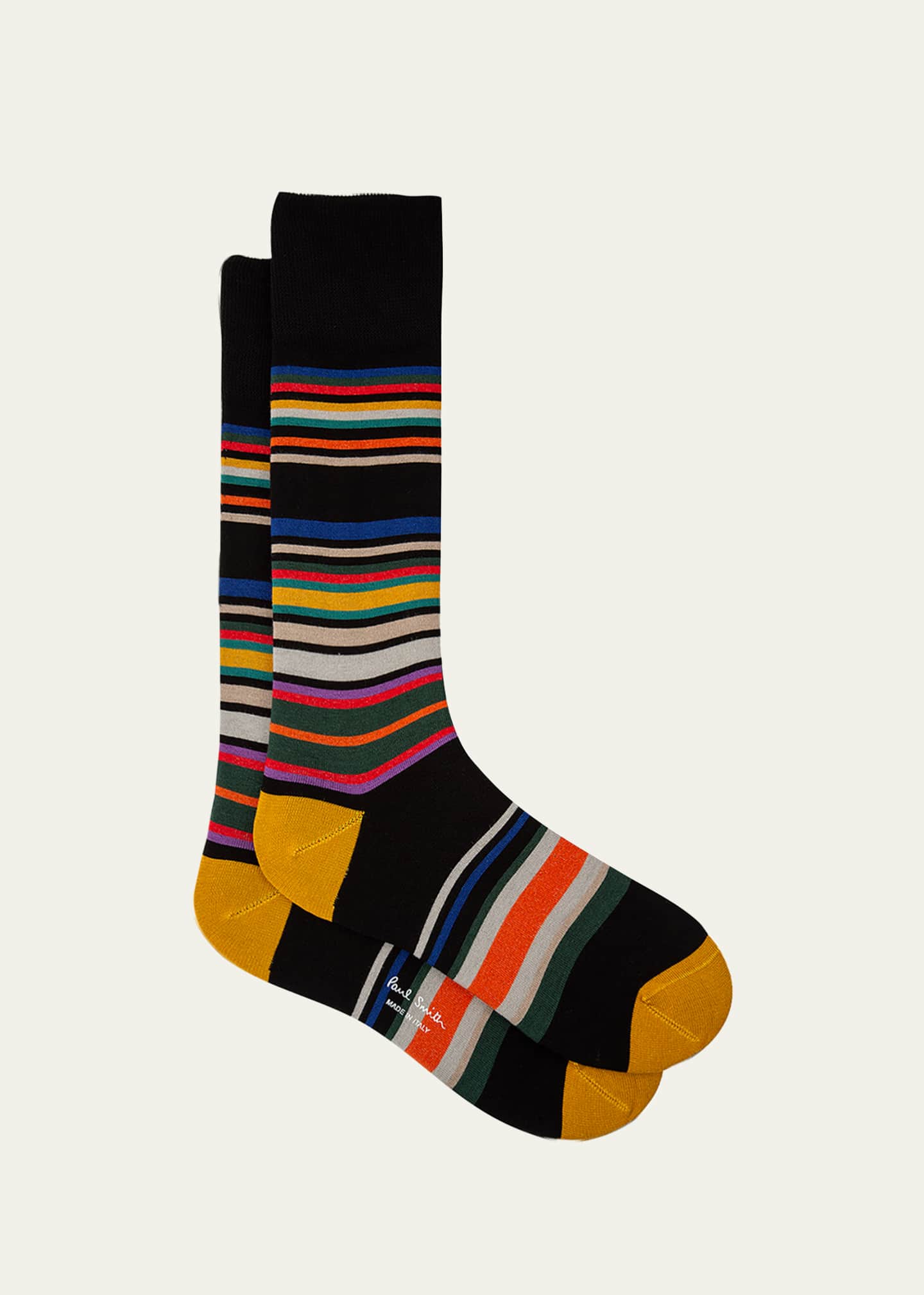 Paul Smith Men's Yodel Stripe Crew Socks Bergdorf Goodman