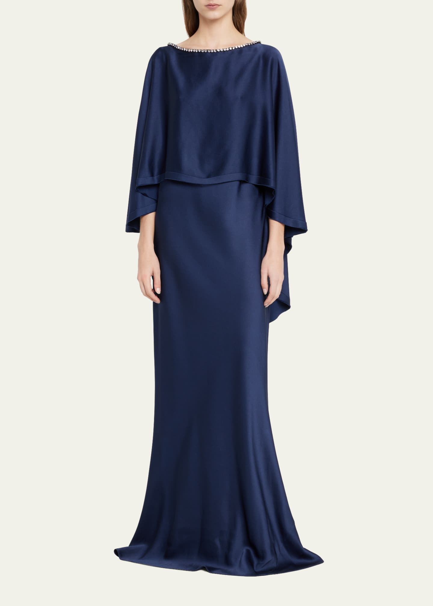 Jason Wu Collection Crystal Cape Dress Image 2 of 5