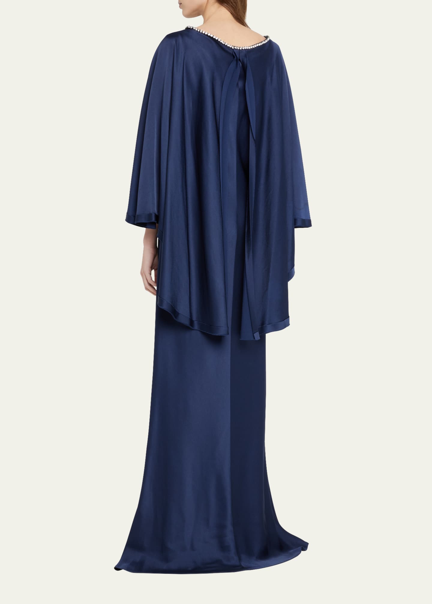 Jason Wu Collection Crystal Cape Dress Image 3 of 5