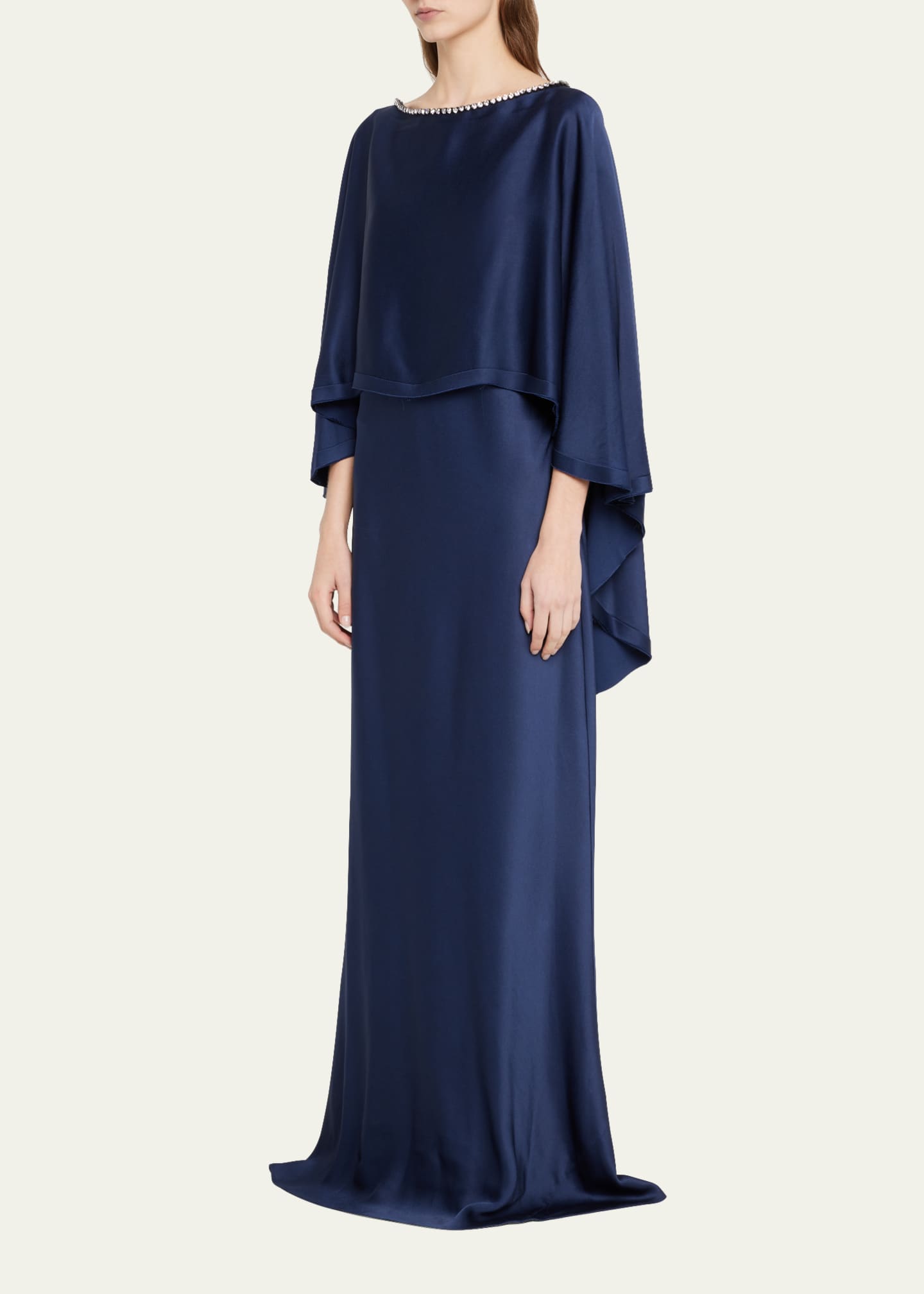 Jason Wu Collection Crystal Cape Dress Image 4 of 5