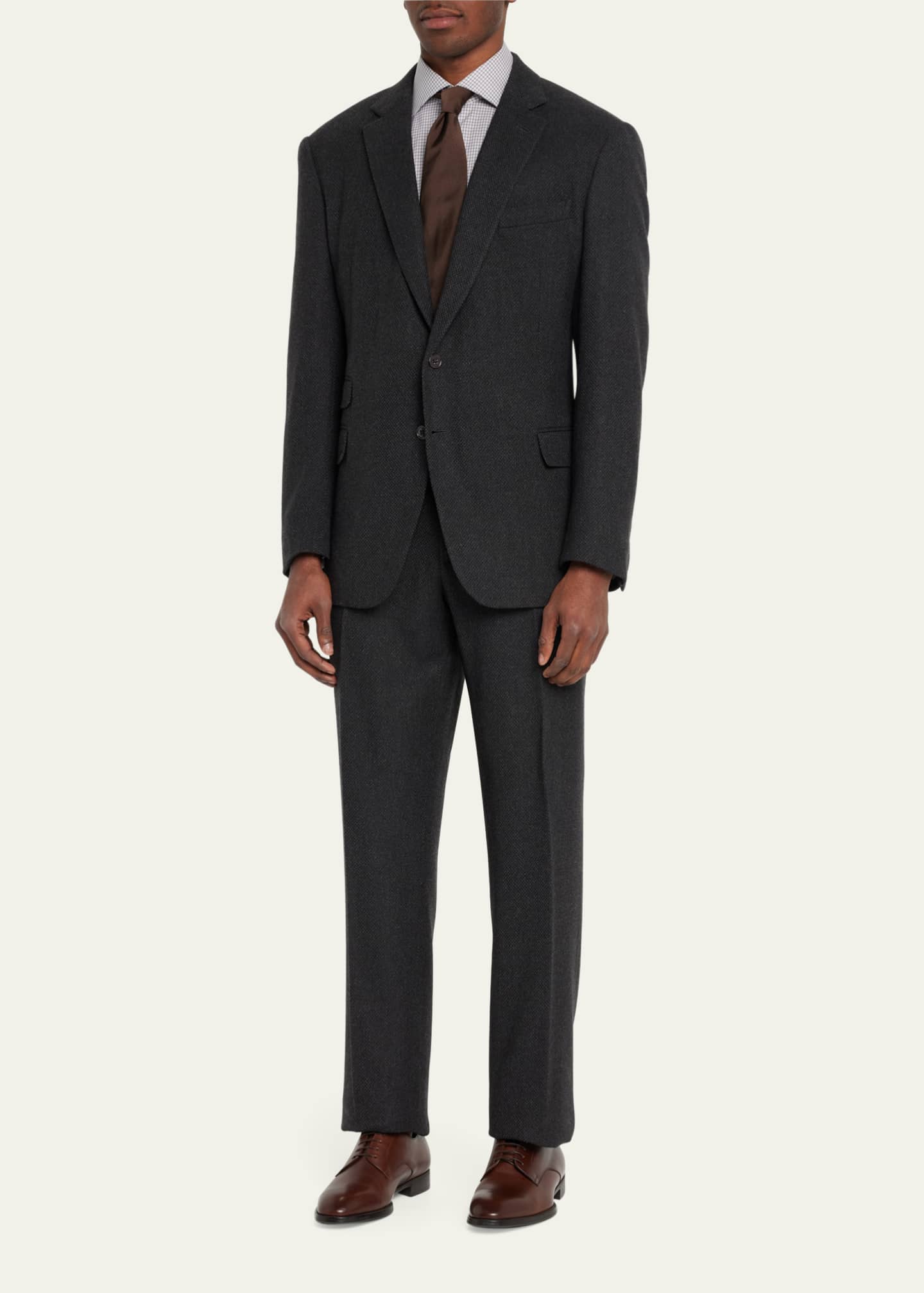 Ralph Lauren Men's Wool Blend Plaid Suit Vest Black Size Size X-Large