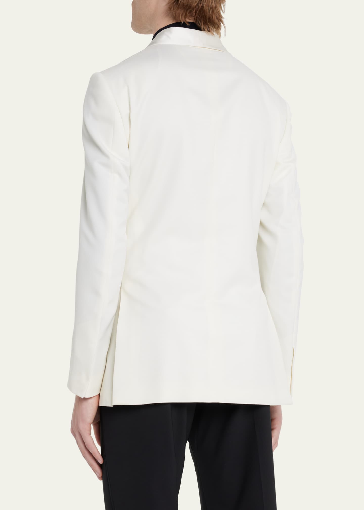 Zegna white top dinner jacket
