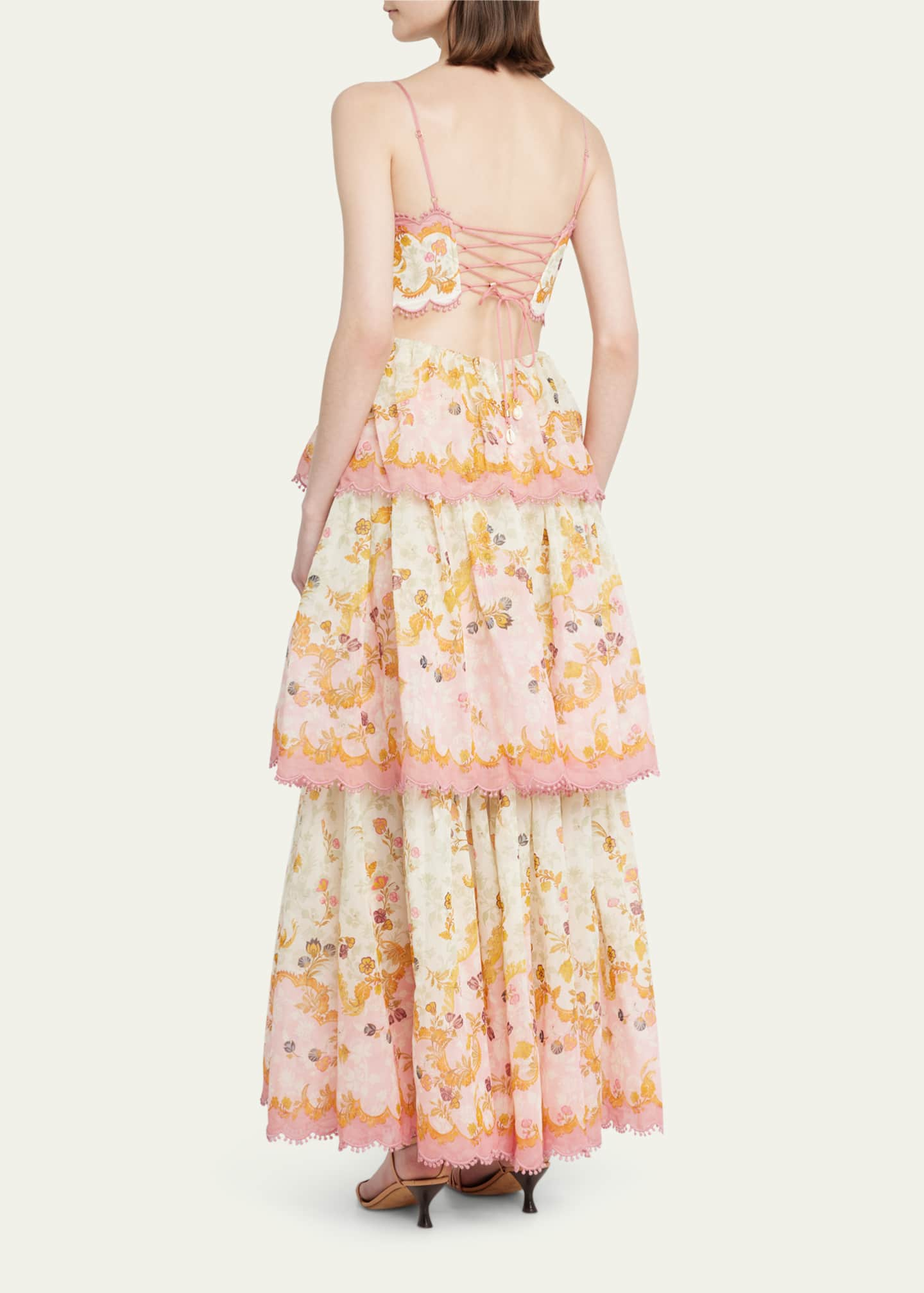 Zimmermann Laurel Frill Midi Dress - Bergdorf Goodman