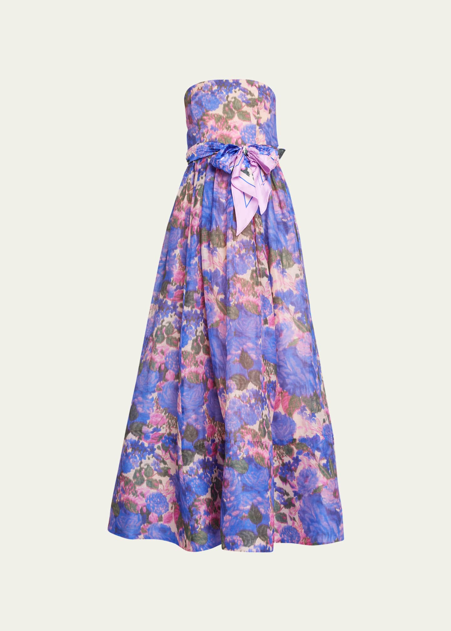 Zimmermann High Tide Floral Strapless Maxi Dress Bergdorf Goodman 