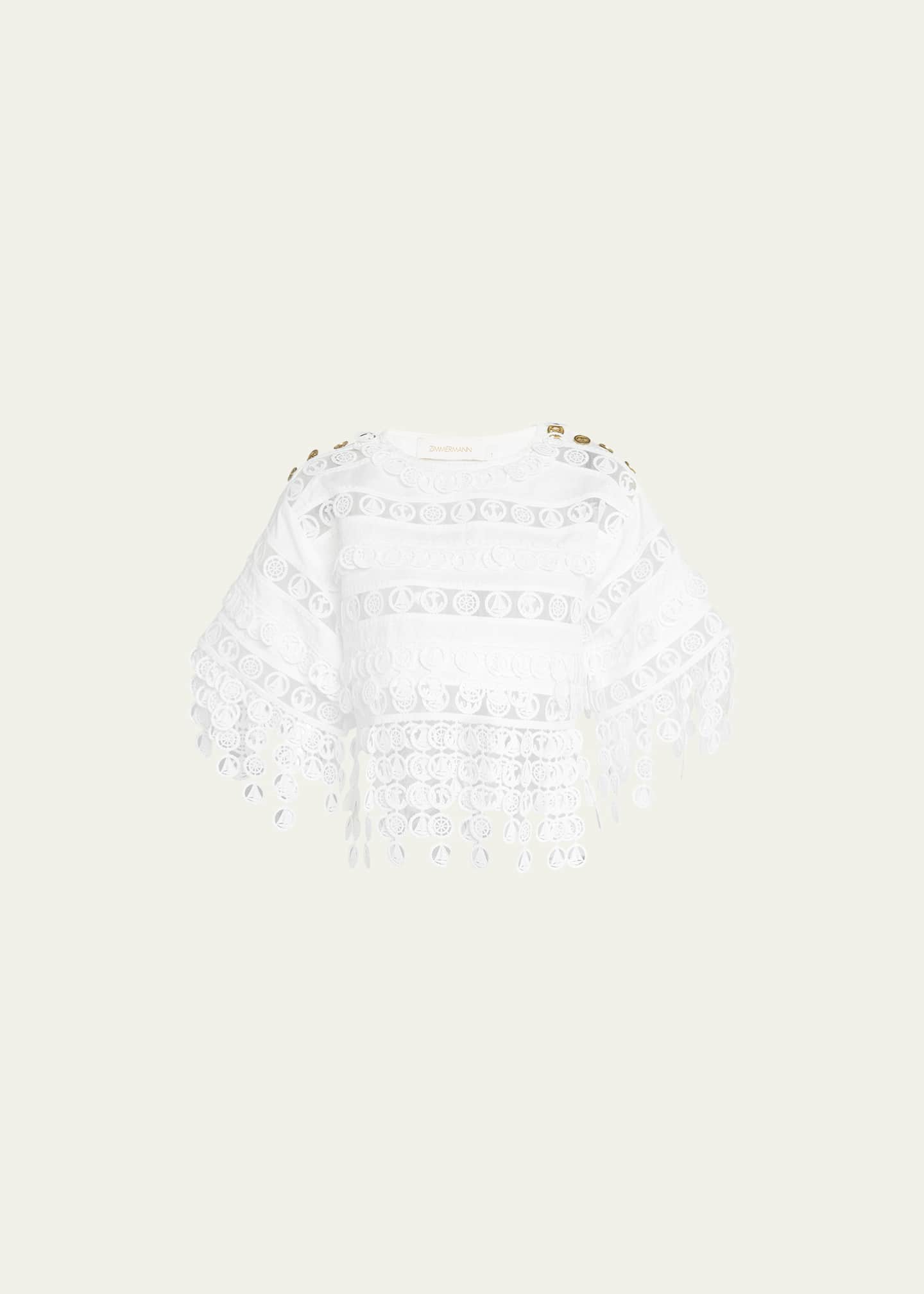 Zimmermann High Tide Nautical Crop Top - Bergdorf Goodman