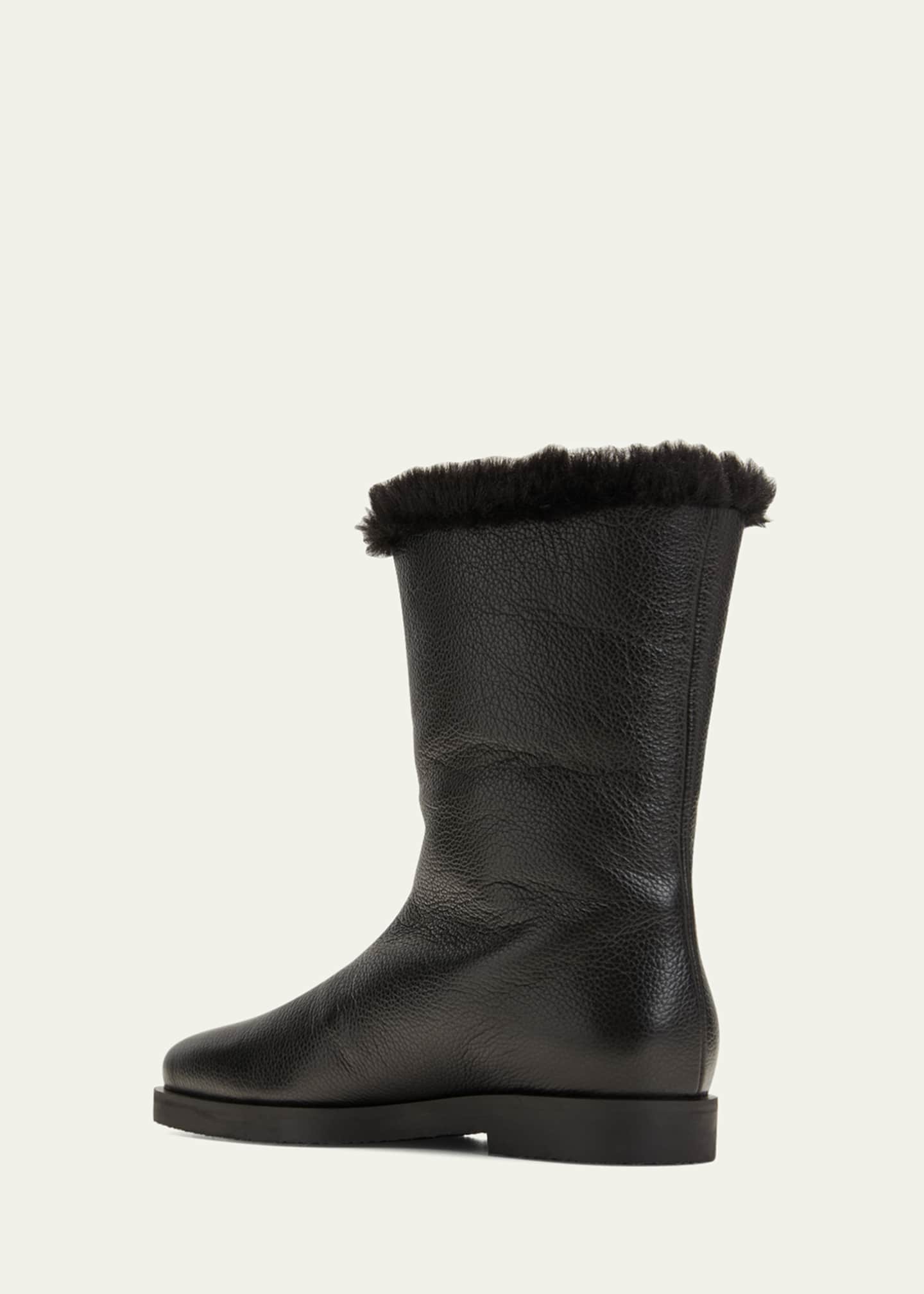 Toteme Off-Duty Faux Fur Ankle Boots - Bergdorf Goodman