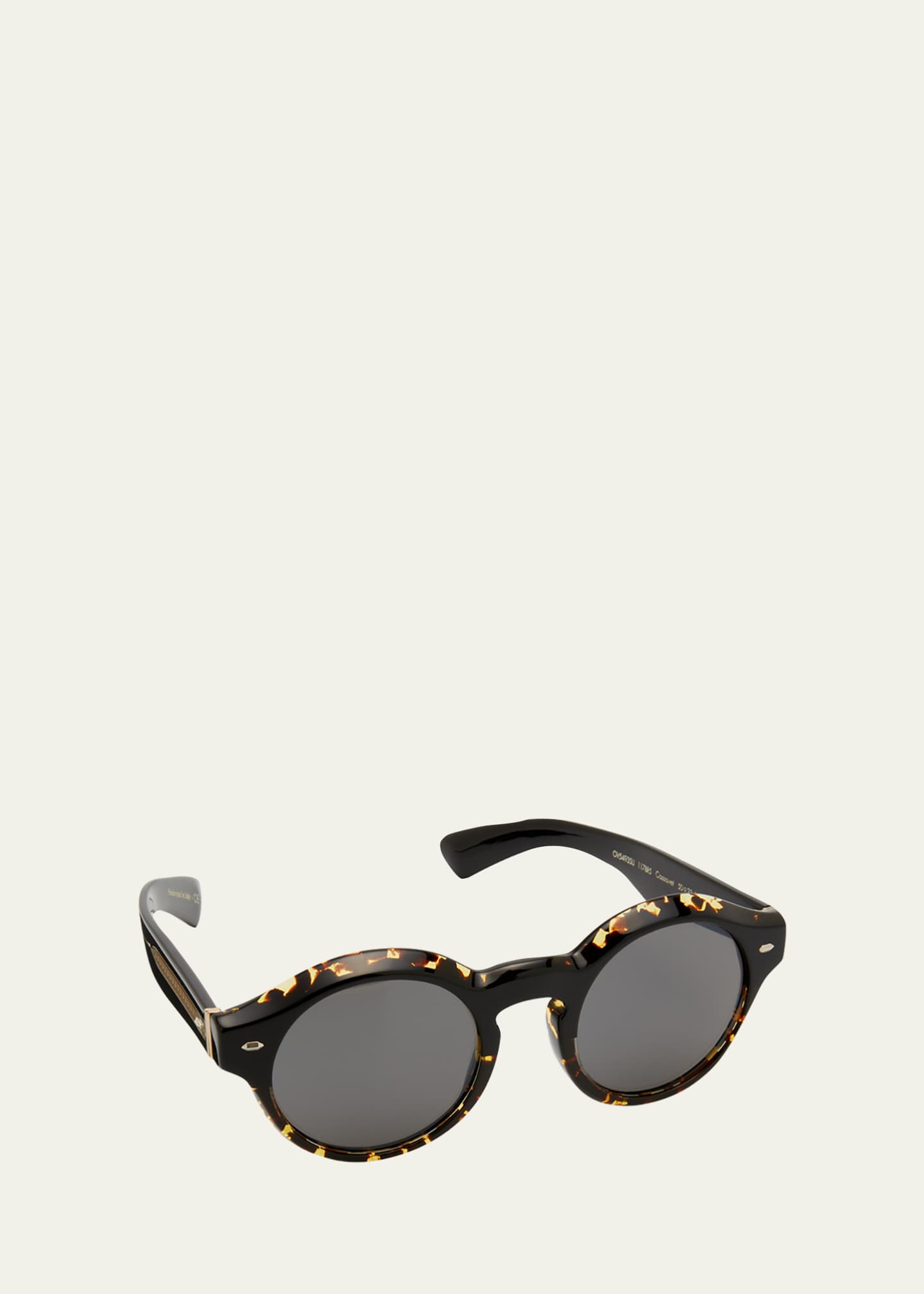 Oliver Peoples Men's The Cassavet KeyholeBridge Round Sunglasses