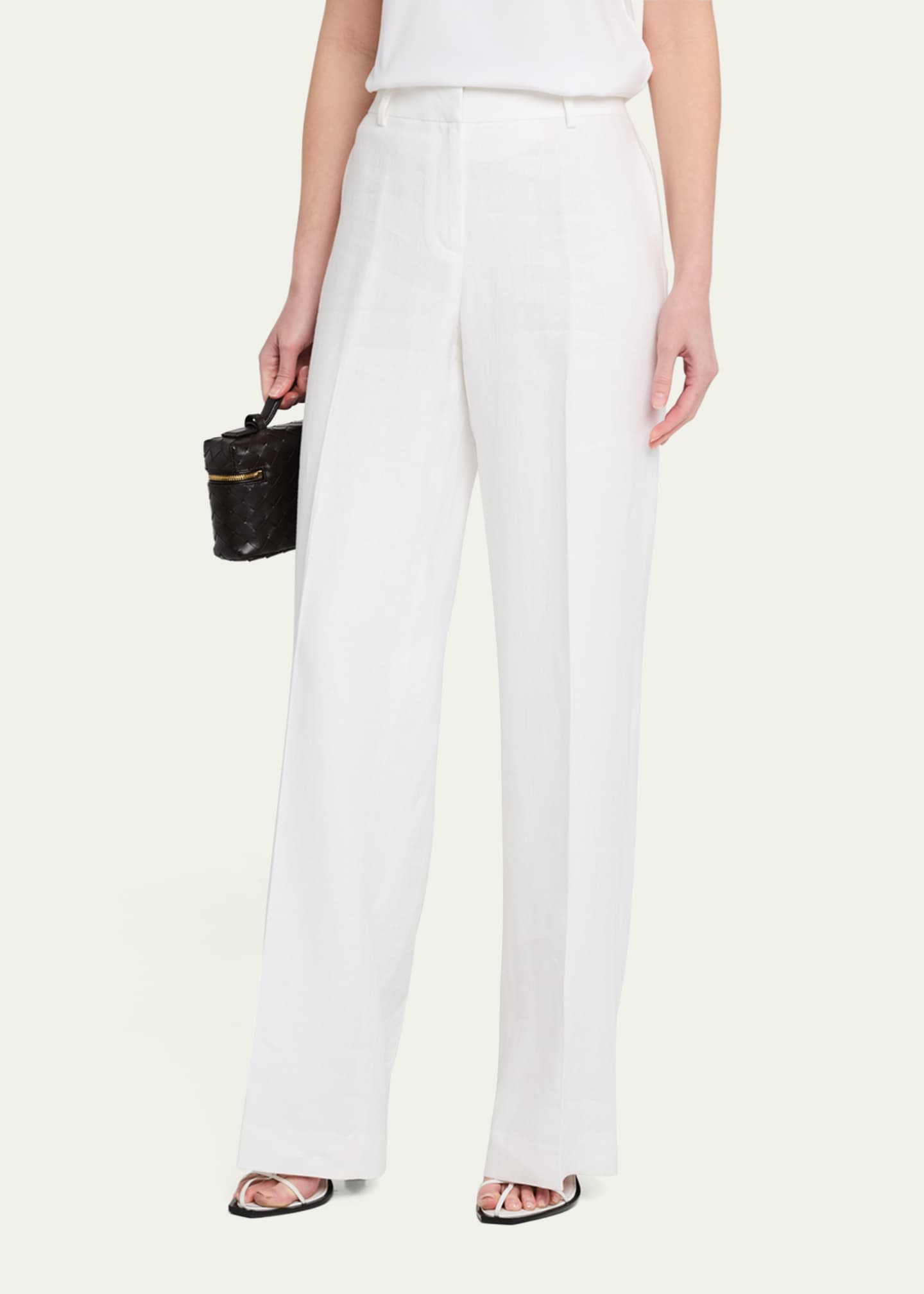 Lafayette 148 New York Sullivan High-Rise Wide-Leg Pants Image 4 of 5