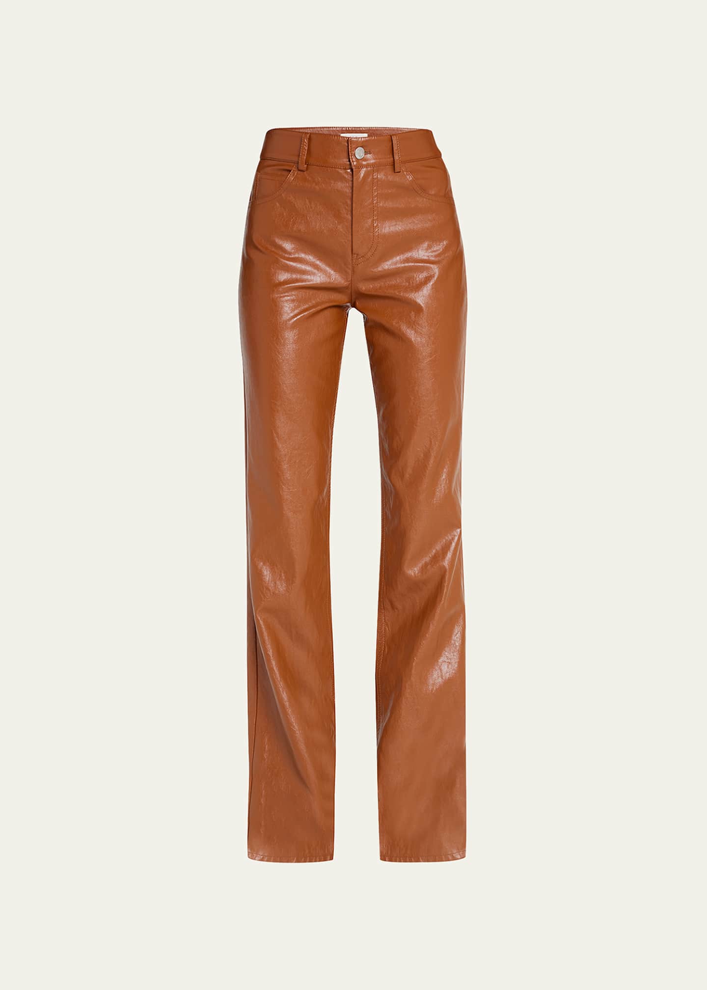 A.L.C. Freddie Flared Vegan Leather Pants Bergdorf Goodman