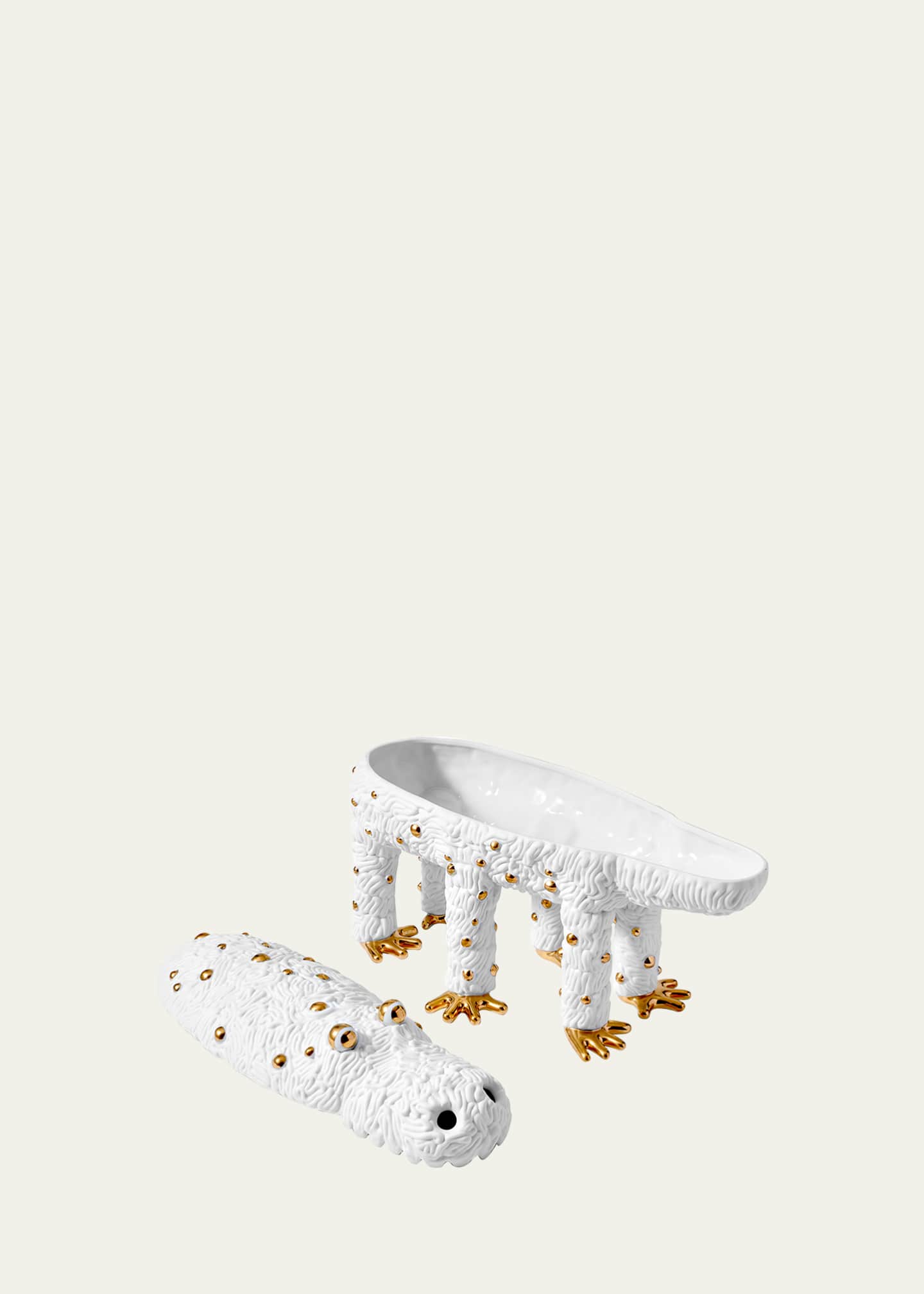 L'Objet Limited Edition Haas Pedro the Croc Box, White Image 4 of 4