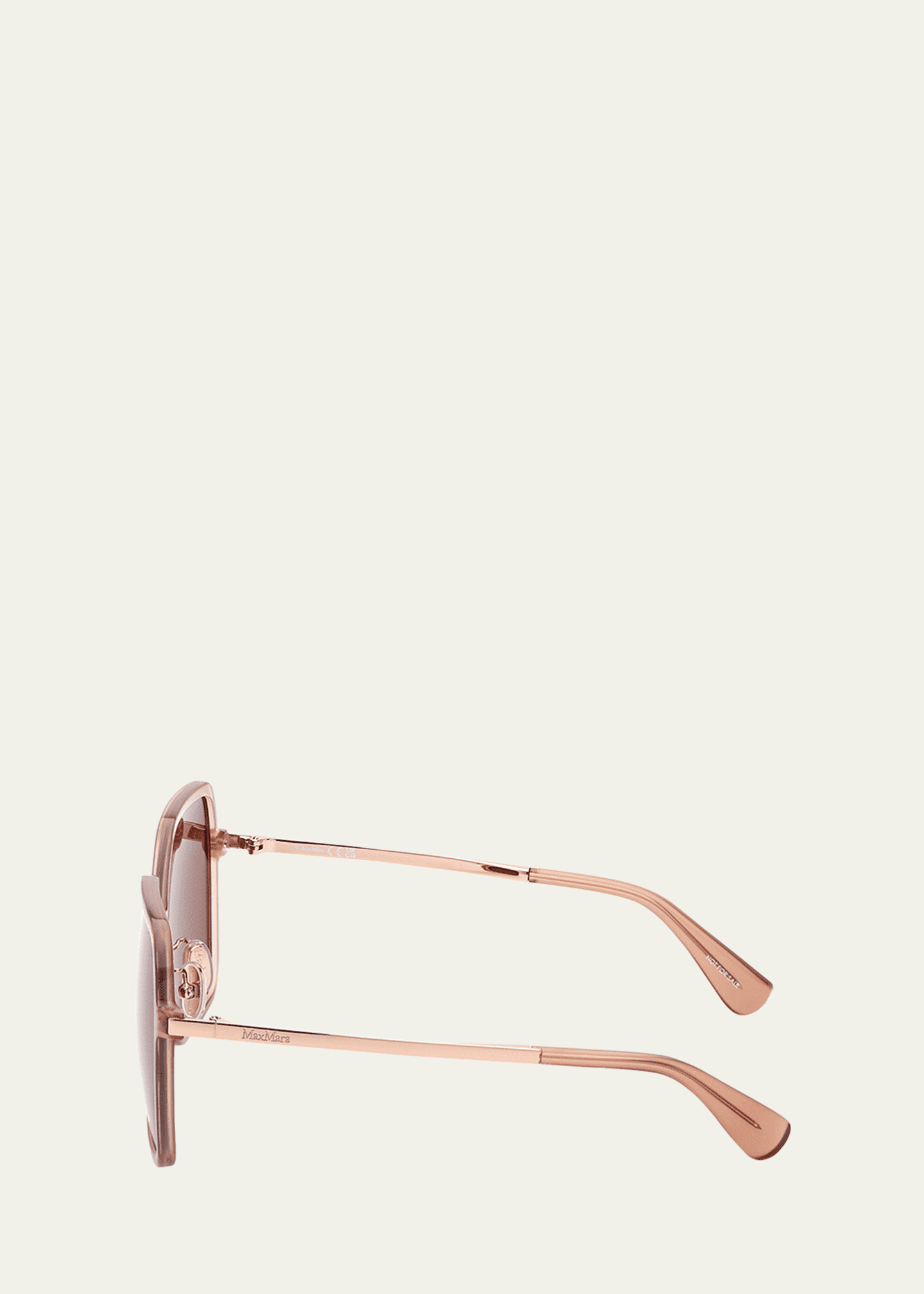 Max Mara Mixed-Media Square Sunglasses - Bergdorf Goodman
