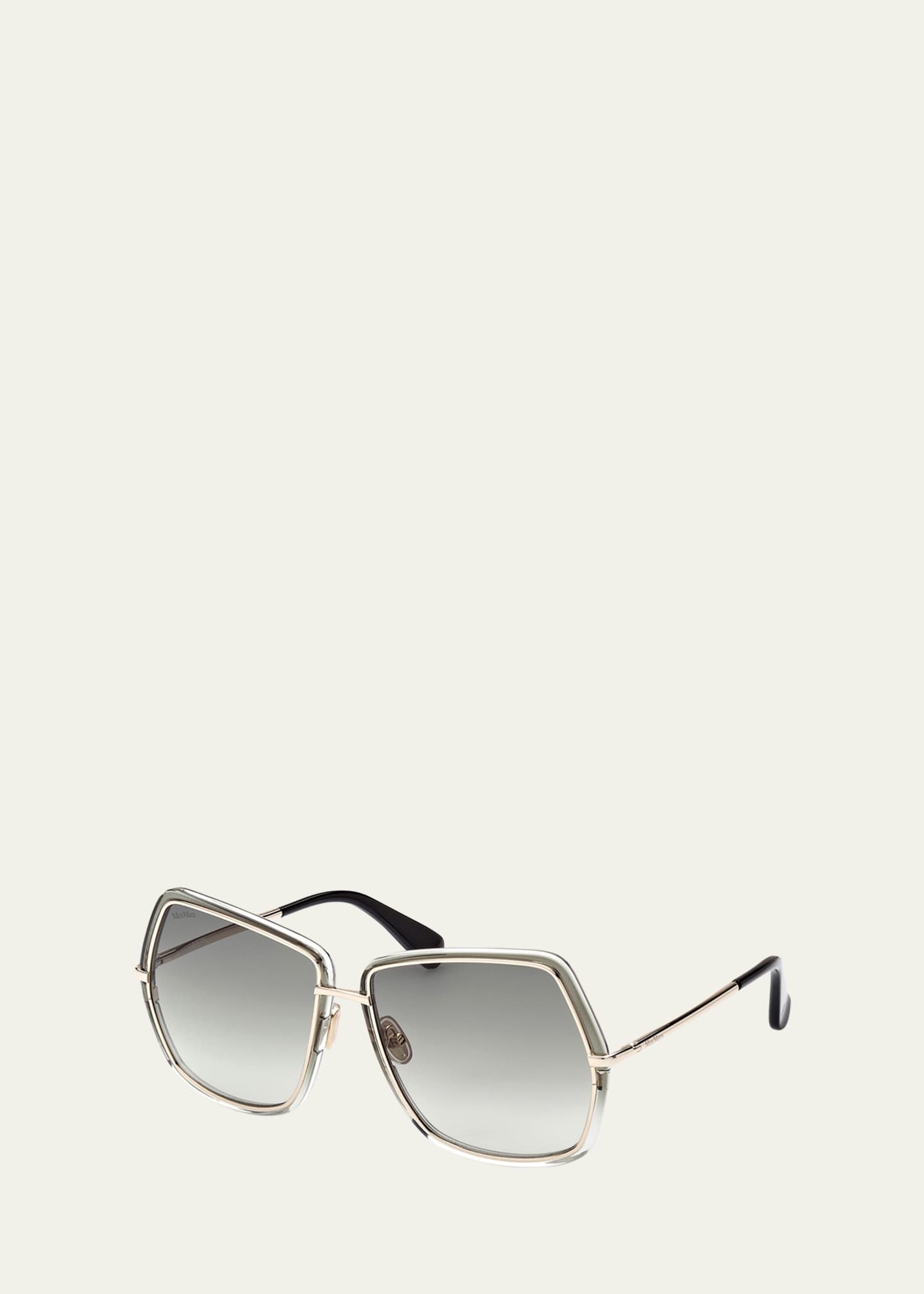Max Mara Gradient Metal Butterfly Sunglasses - Bergdorf Goodman