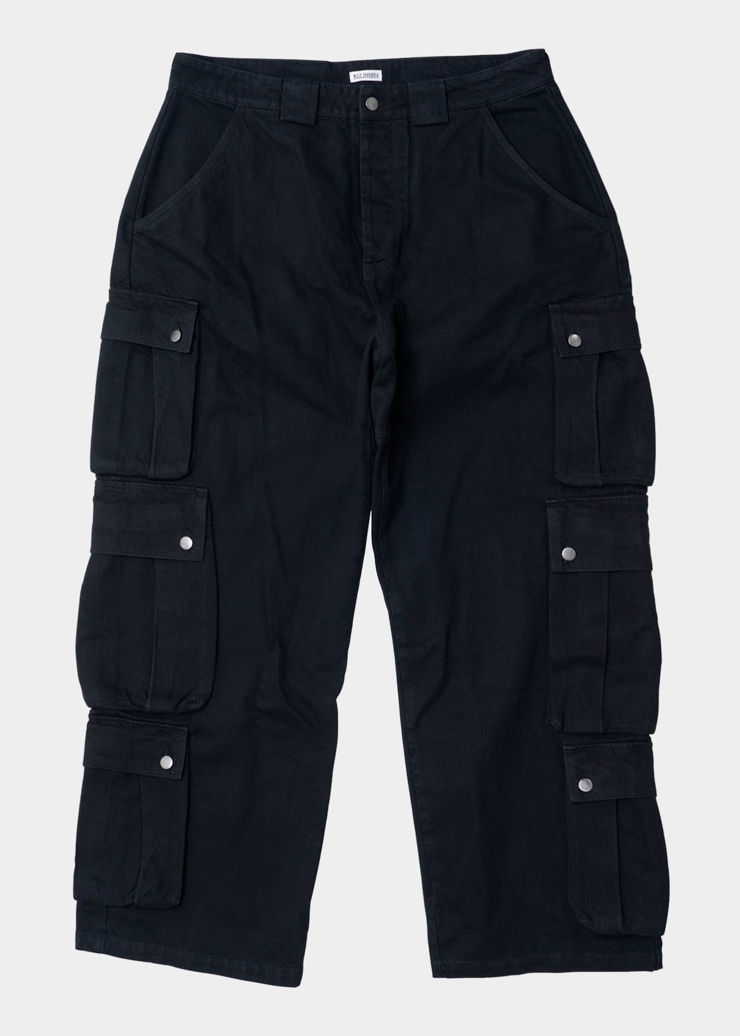 Willy Chavarria Men's MultiPocket Denim Cargo Pants Bergdorf Goodman
