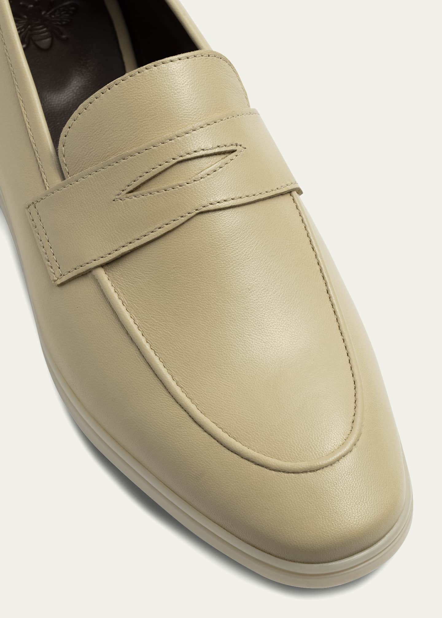 Bougeotte Leather Sporty Penny Loafers Bergdorf Goodman