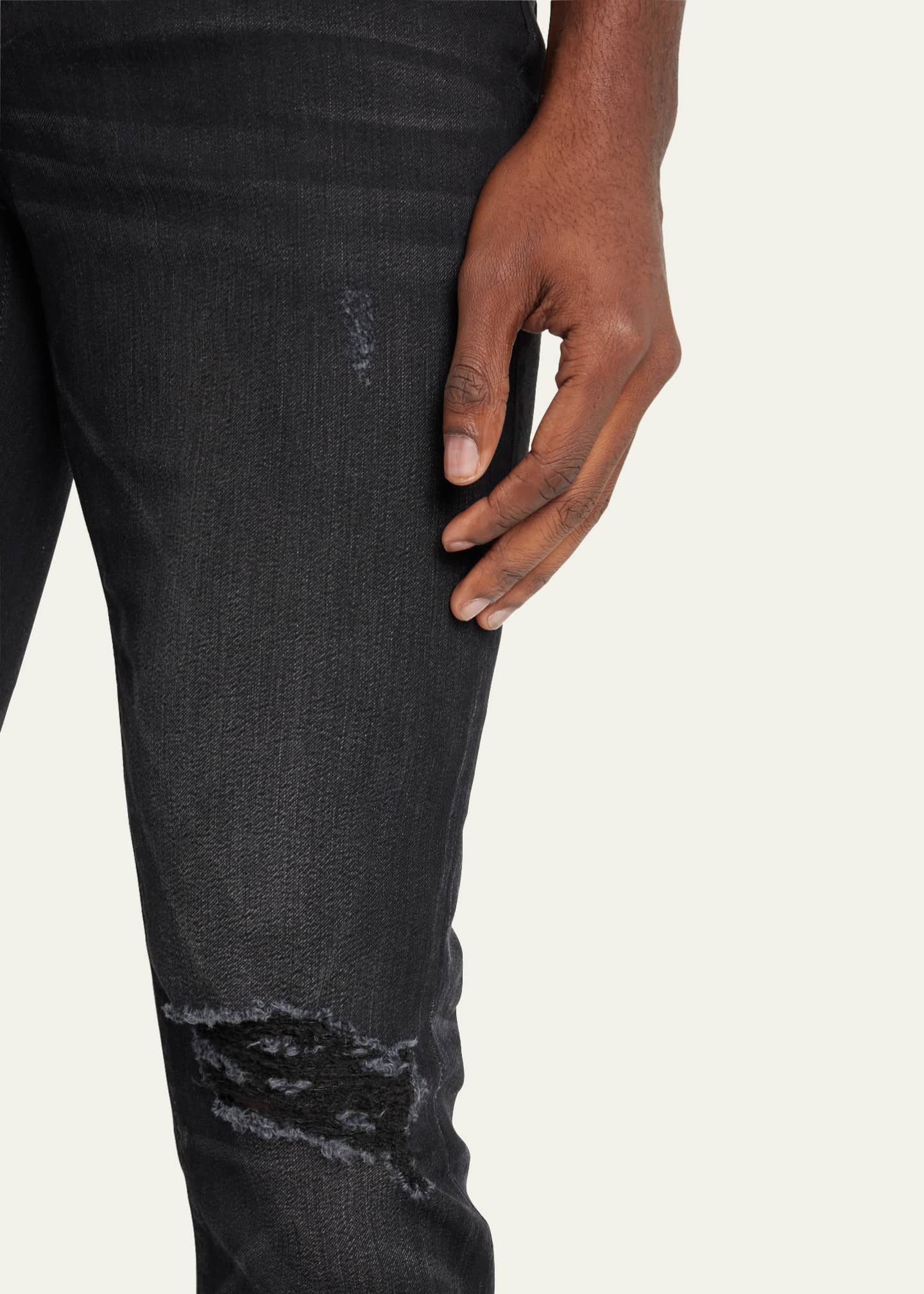 Men\'s Greyson Bergdorf monfrere Jeans - Knee-Rip Skinny Goodman