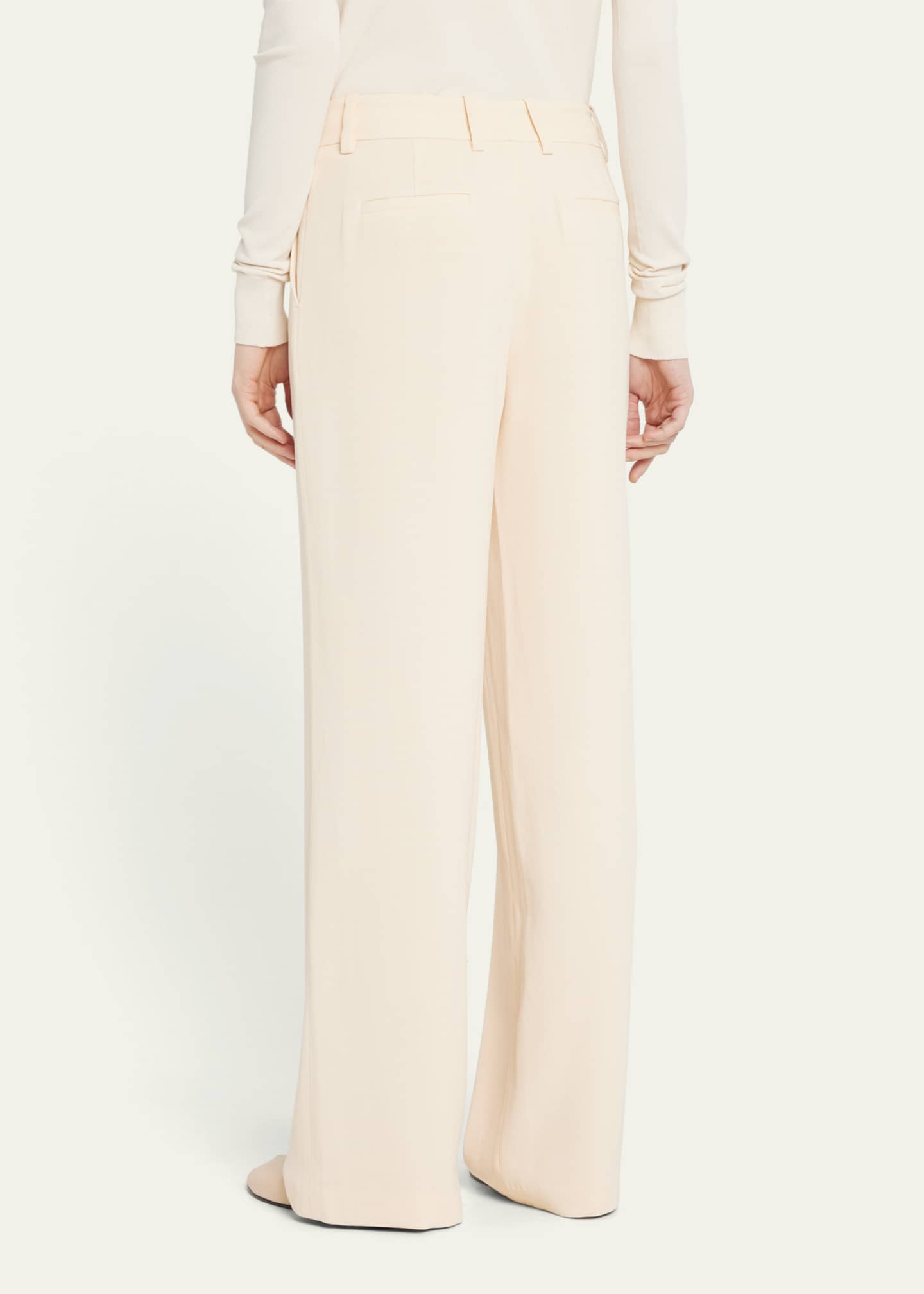 Lafayette 148 New York Mid Rise Cropped Wide Leg Pants Size 8