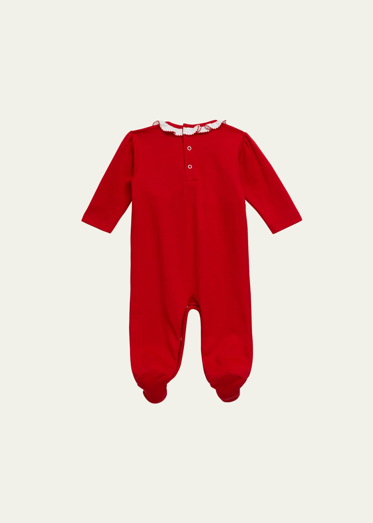 Kissy Kissy Girl's Holiday Smocked Footie Pajamas, Size Newborn9M