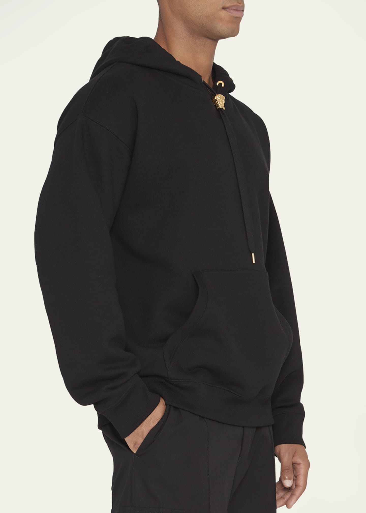 Versace Men's Medusa Bolo Pullover Hoodie Image 4 of 5