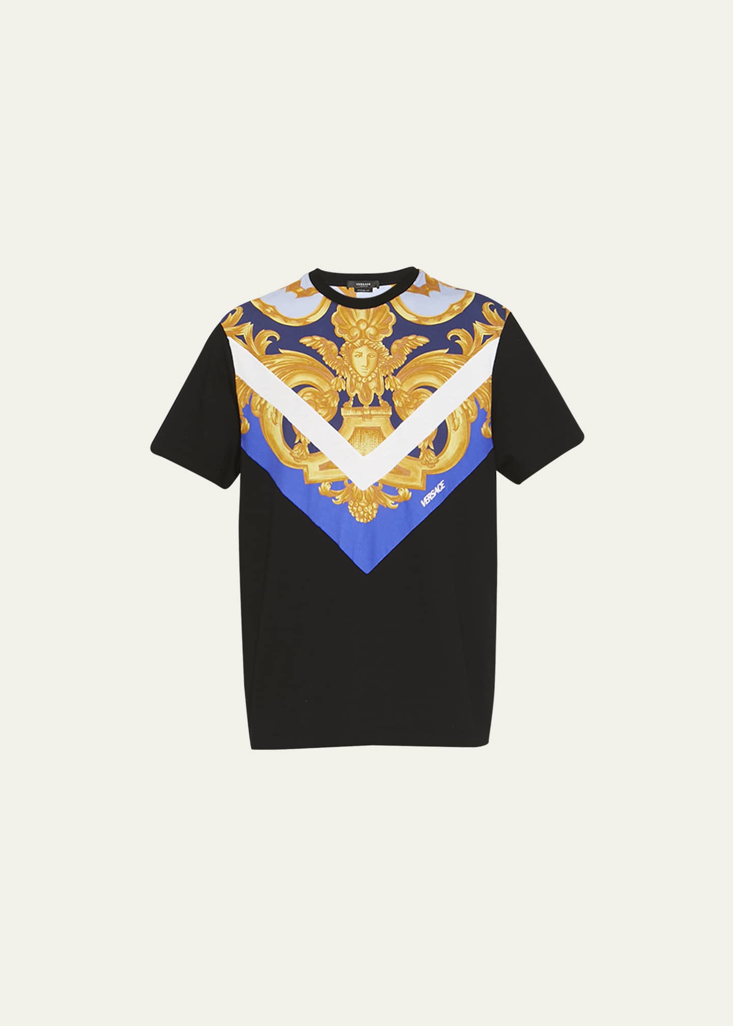 Versace print t shirt top