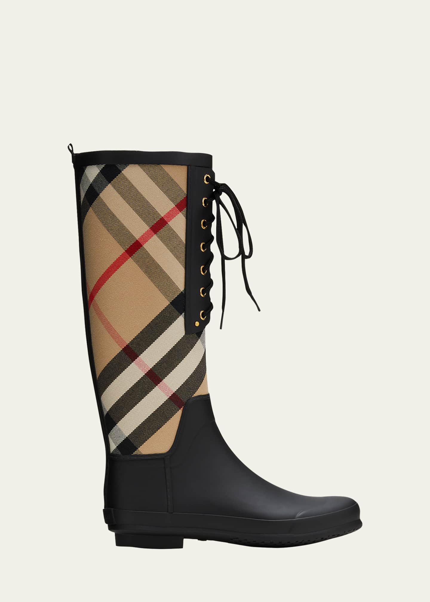 Burberry Women's Simeon Check Rain Boots