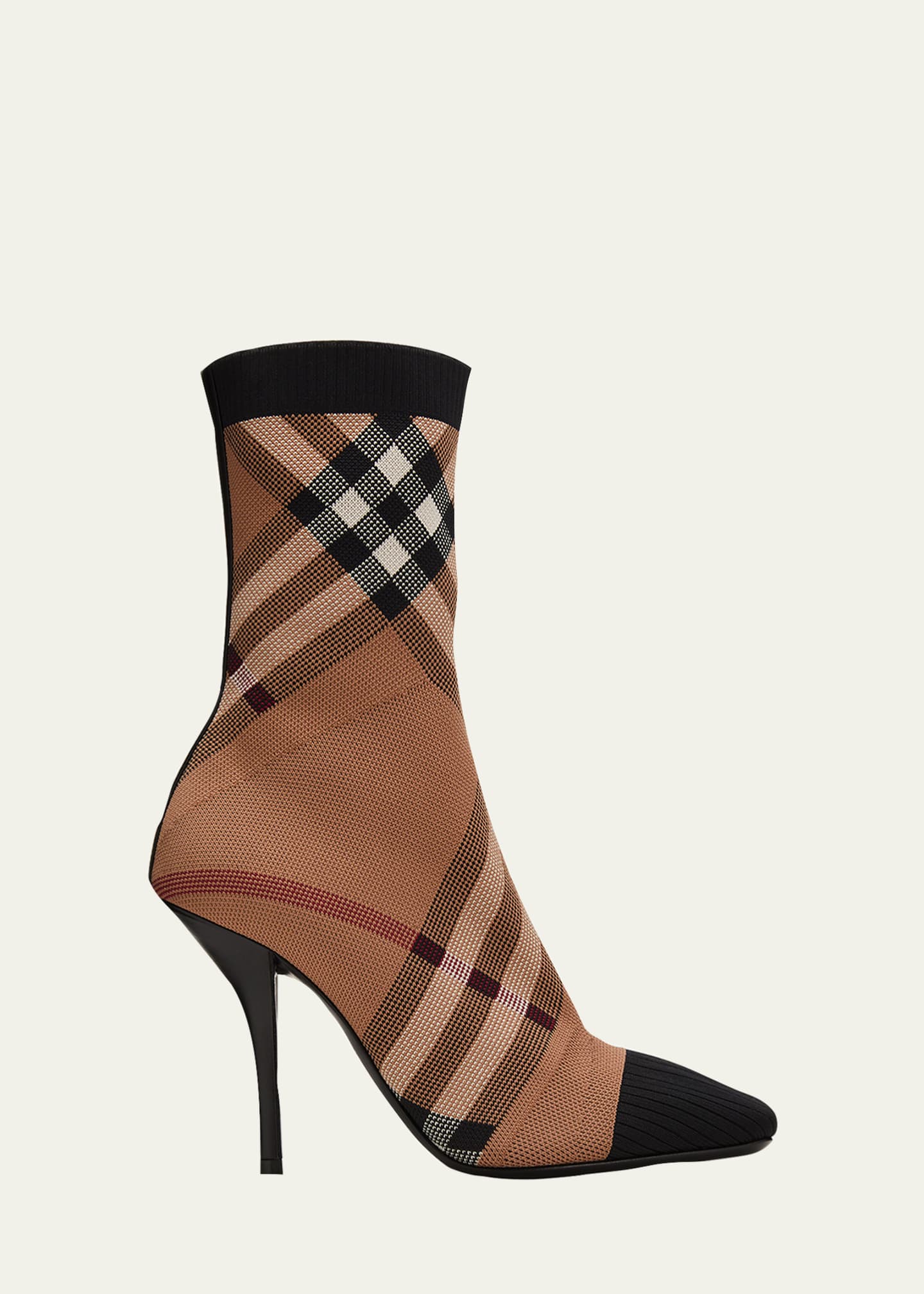 Burberry check booties Clearance