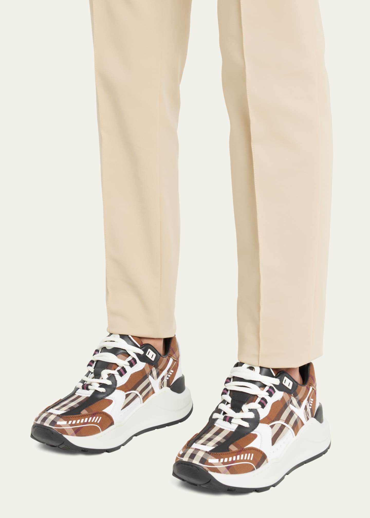 Burberry canvas sneakers on sale