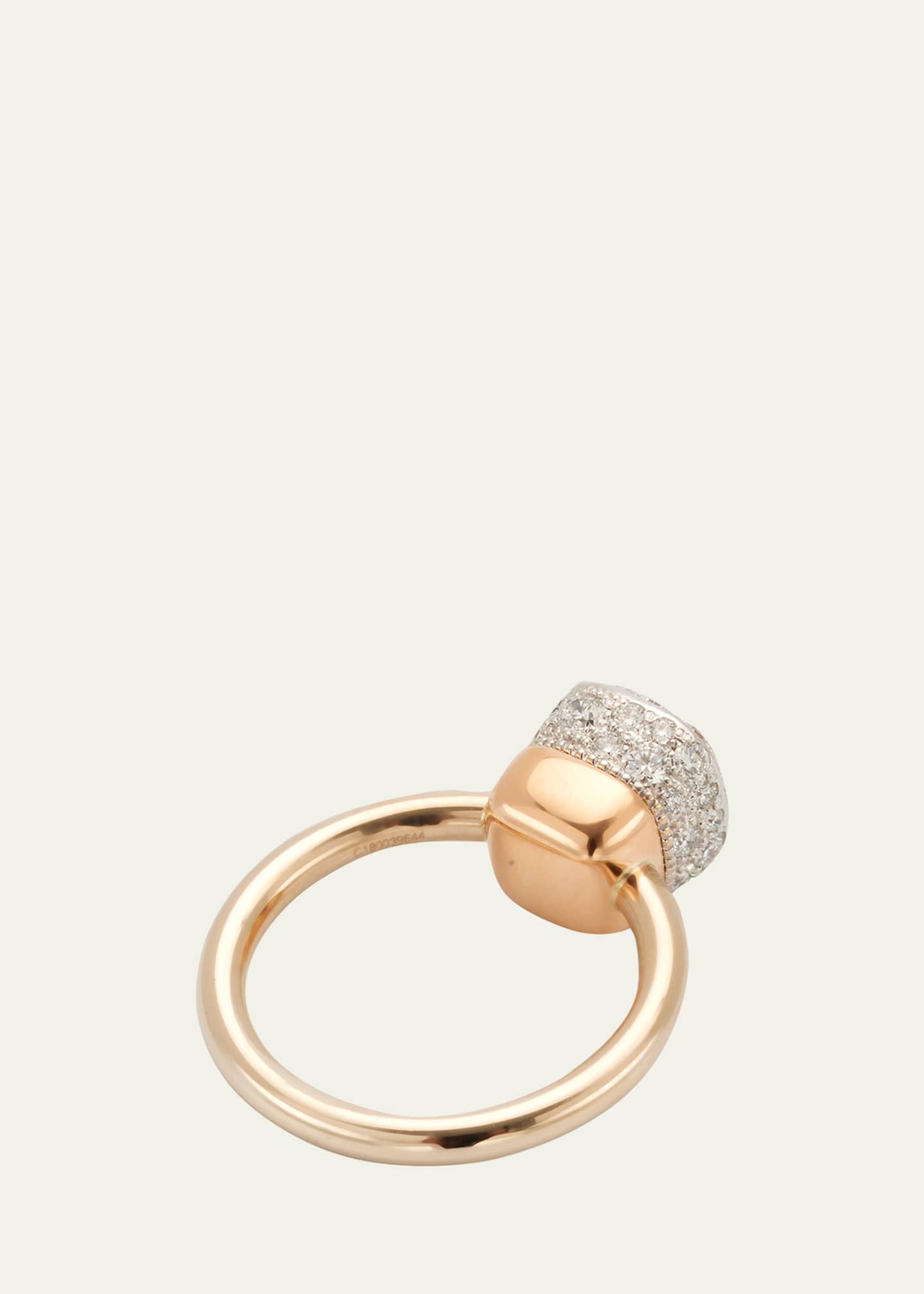 Pomellato Nudo Solitaire 18K Gold Ring with Diamonds Image 4 of 5