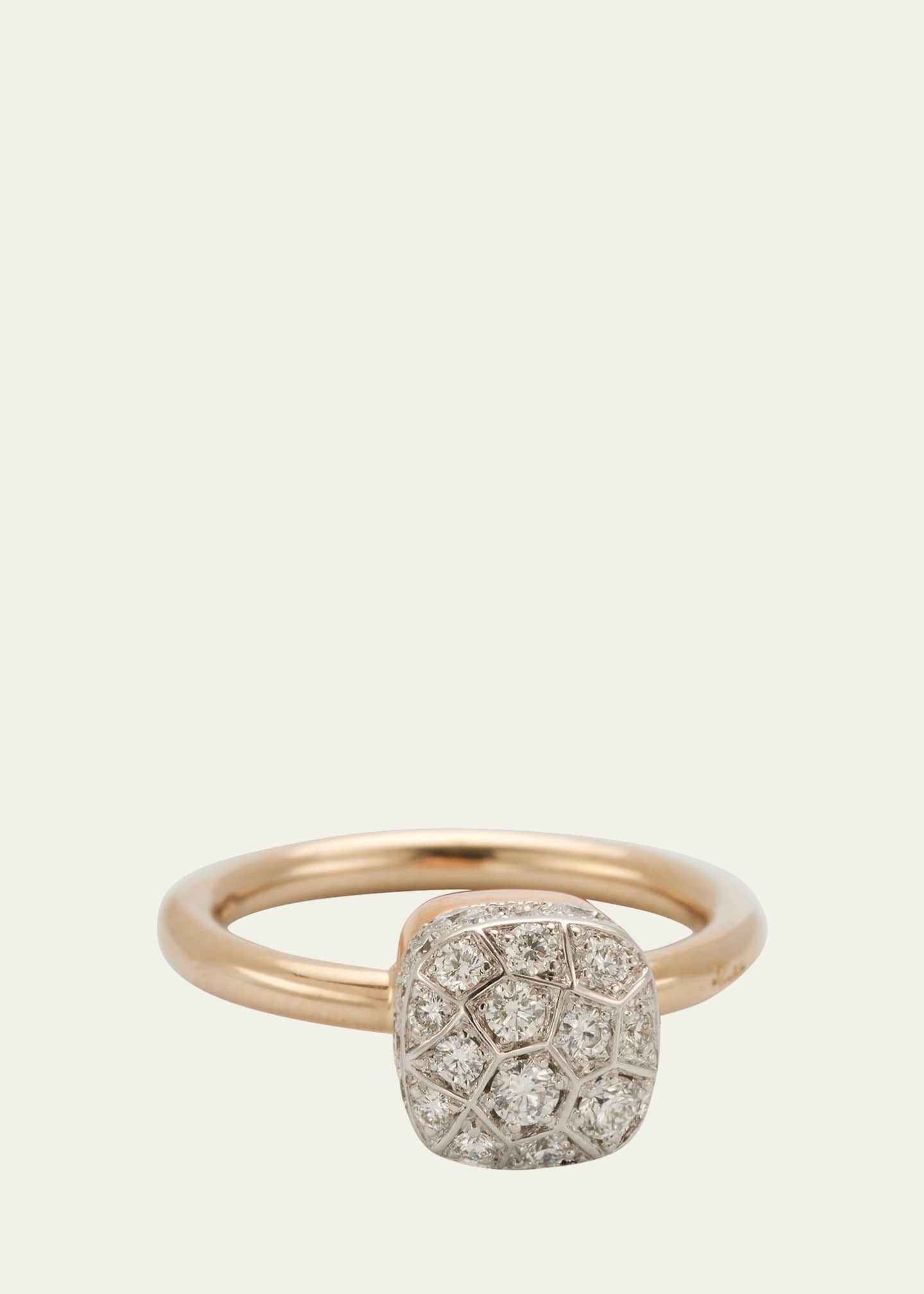 Pomellato Nudo Solitaire 18K Gold Ring with Diamonds Image 1 of 5