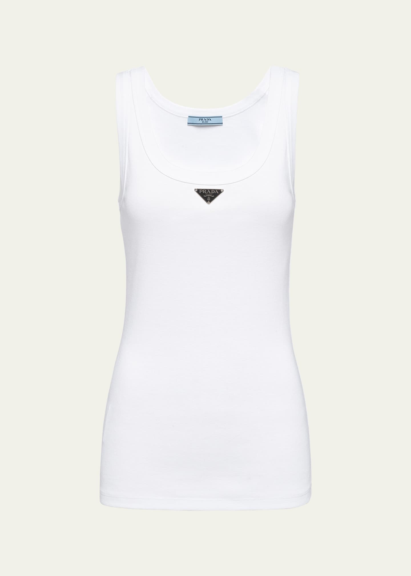 流行 Prada Runway Goodman Bergdorf - Top Tank Logo トップス