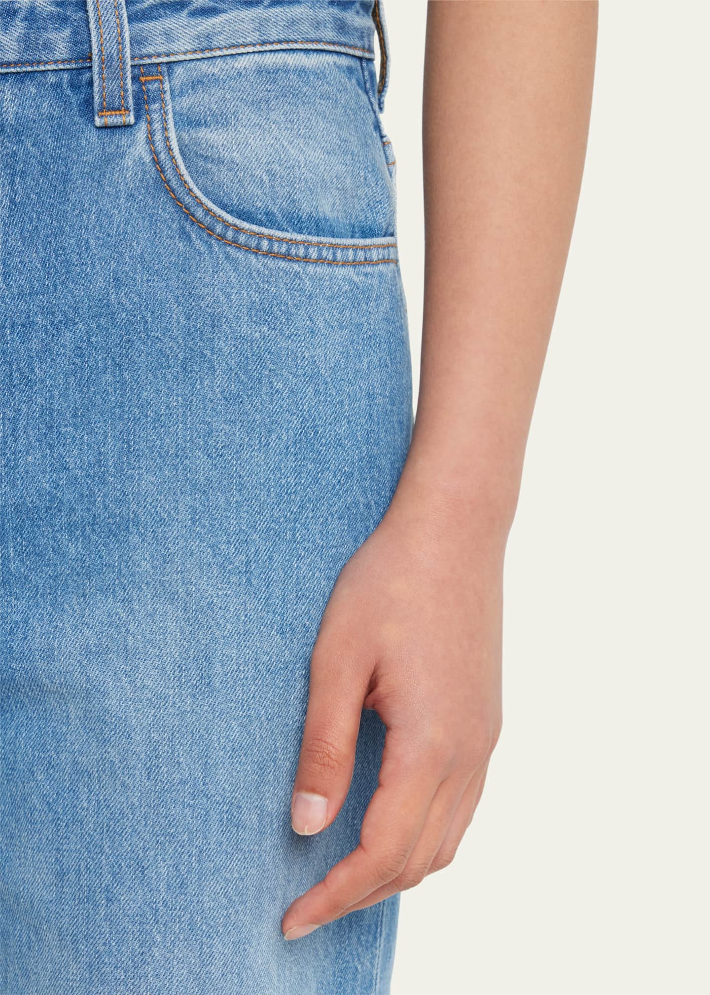 THE ROW Eglitta Straight-Leg Denim Pants - Bergdorf Goodman