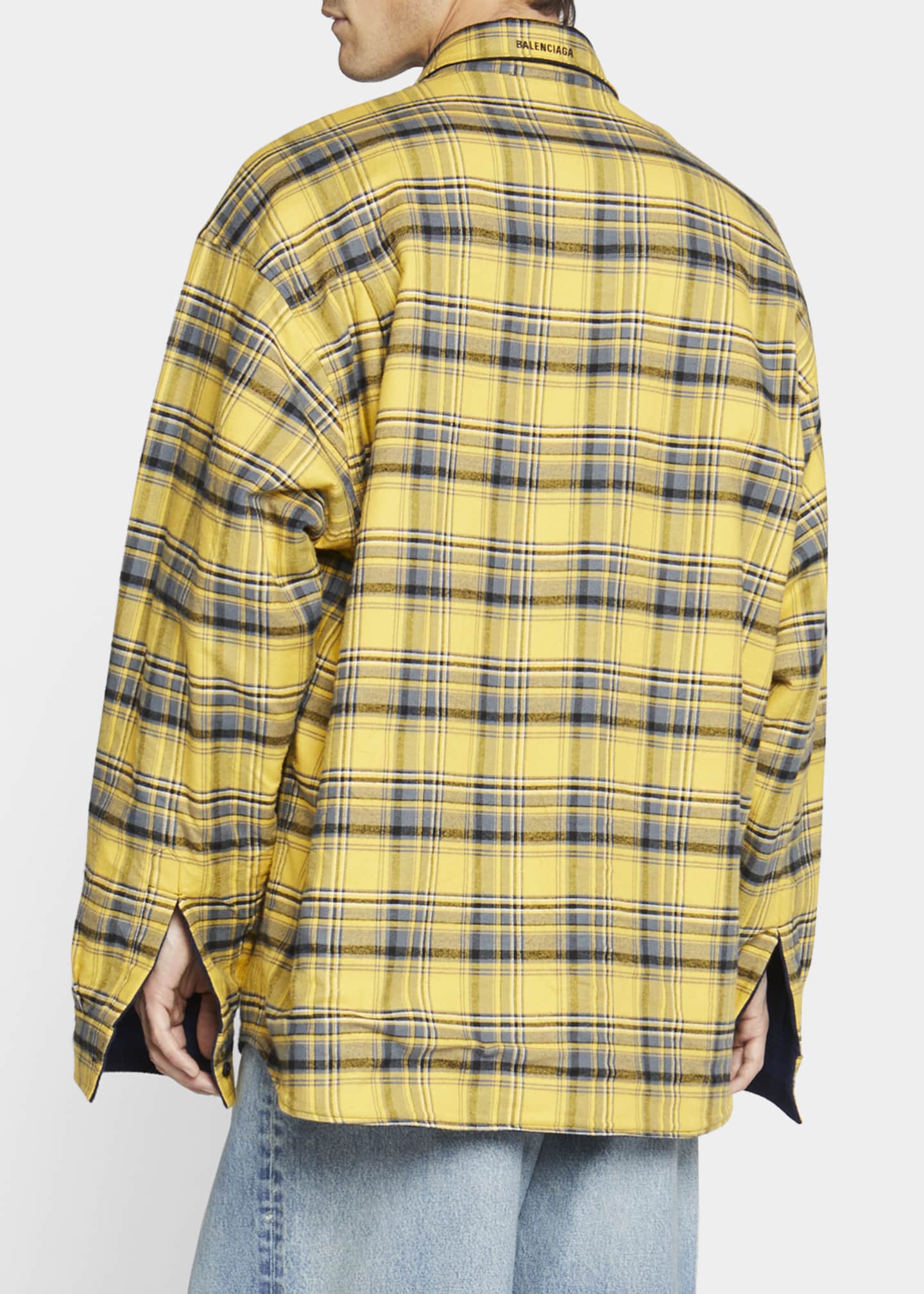 balenciaga flannel mens