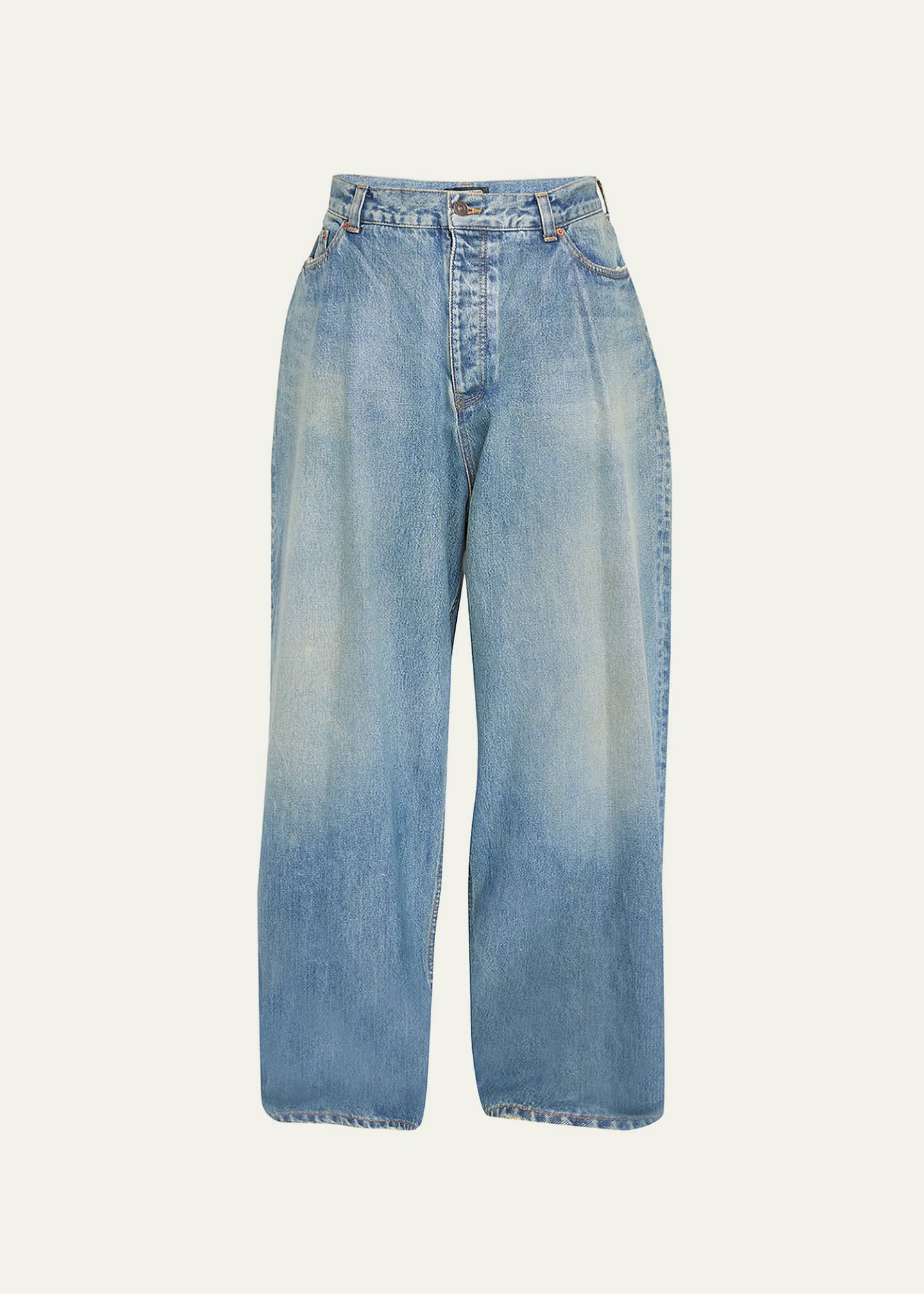 Balenciaga Baggy High-Rise Jeans - Bergdorf Goodman