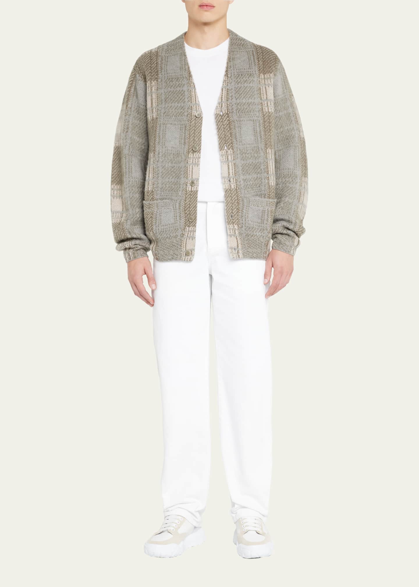 Stampd Men's Plaid Cardigan Sweater - Bergdorf Goodman