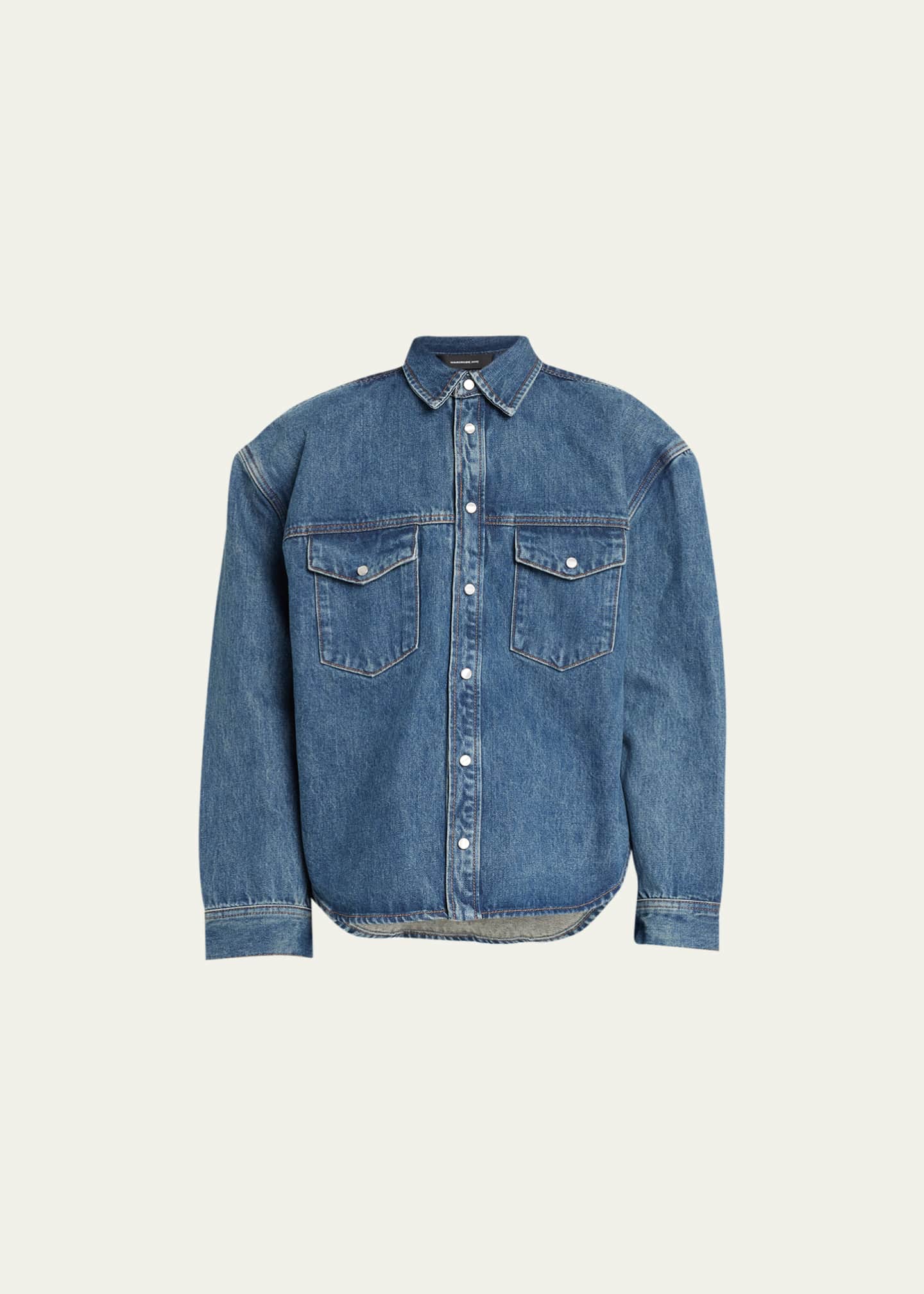 WARDROBE NYC Oversized Denim Jacket Bergdorf Goodman